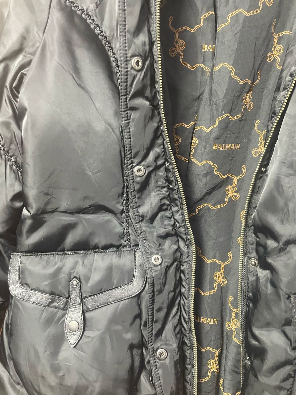 Balmain × Vintage Vintage Balmain Down Jacket Hoodie Size L / US 10 / IT 46 - 19 Thumbnail