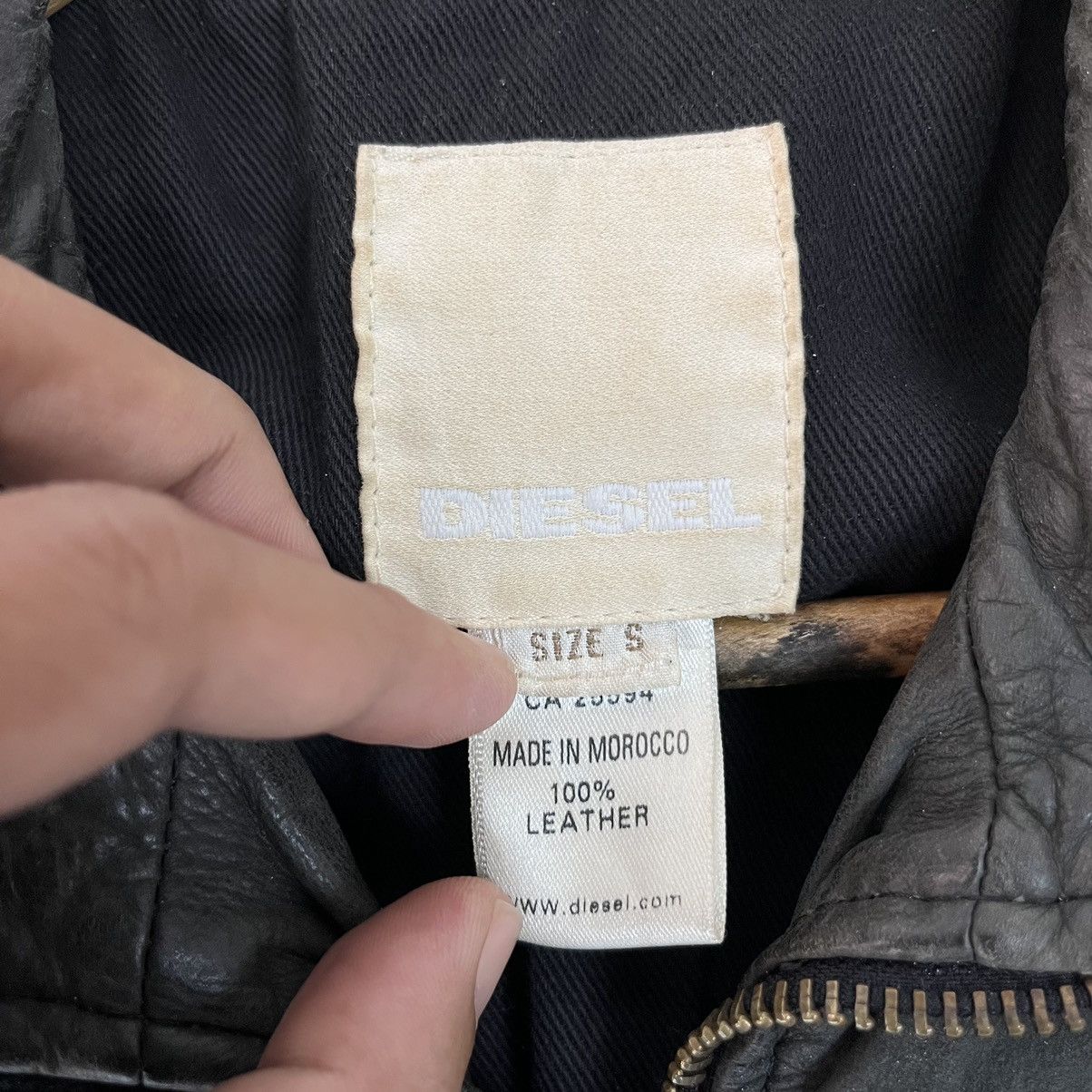 Diesel × Vintage Vintage Diesel Leather Biker Jacket Size US S / EU 44-46 / 1 - 4 Thumbnail