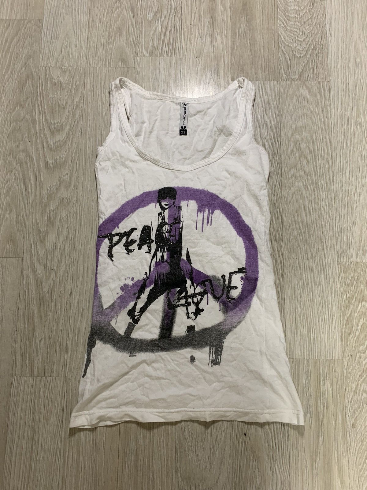 Le Grande Bleu (L.G.B.) × New Rock × Vintage Vintage tank top peace, punk, new rock, vintage, y2k style Size XS / US 0-2 / IT 36-38 - 4 Thumbnail