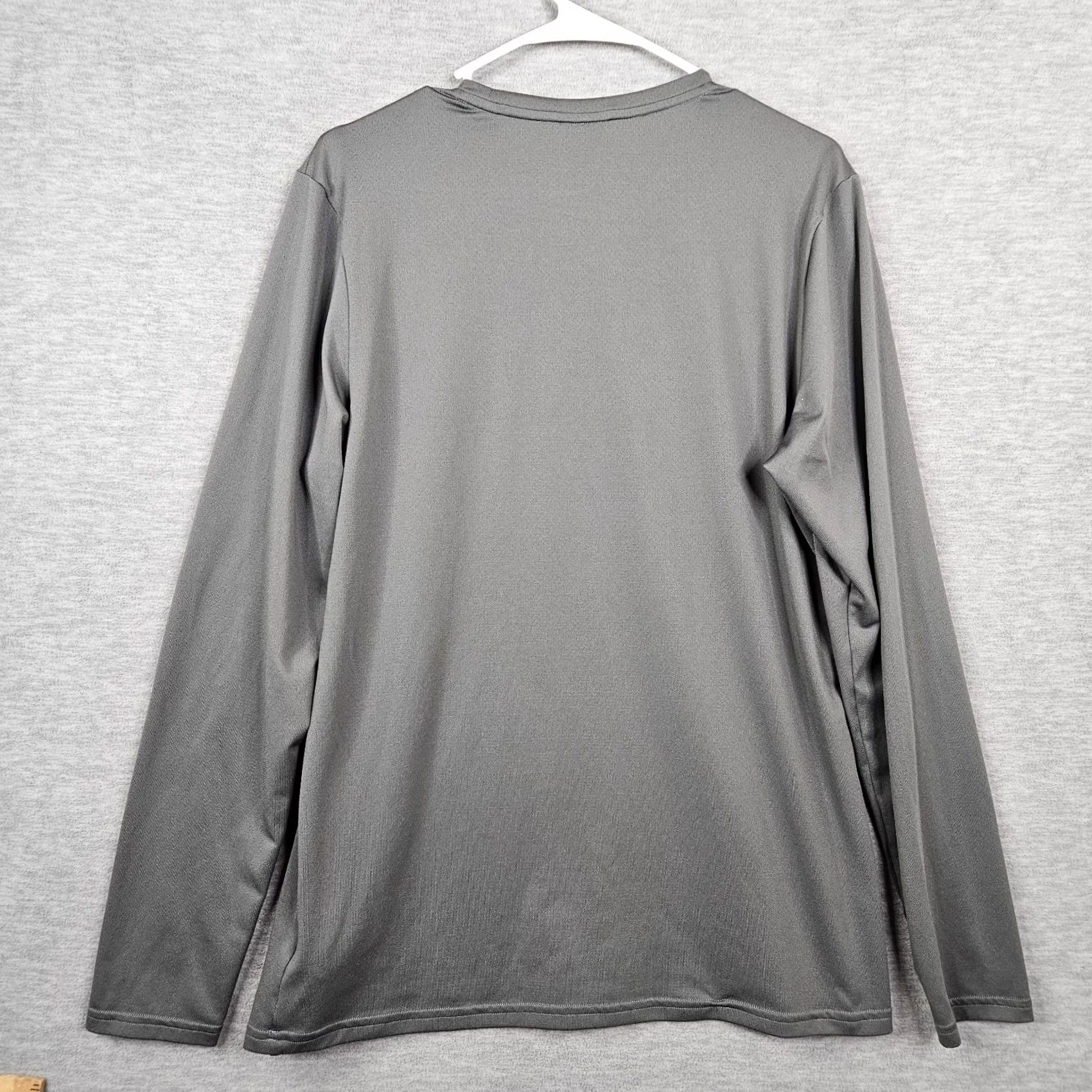 Gymshark GYMSHARK Men's Dark Gray Long Sleeve Workout T-shirt L Regular Size Size US L / EU 52-54 / 3 - 6 Thumbnail