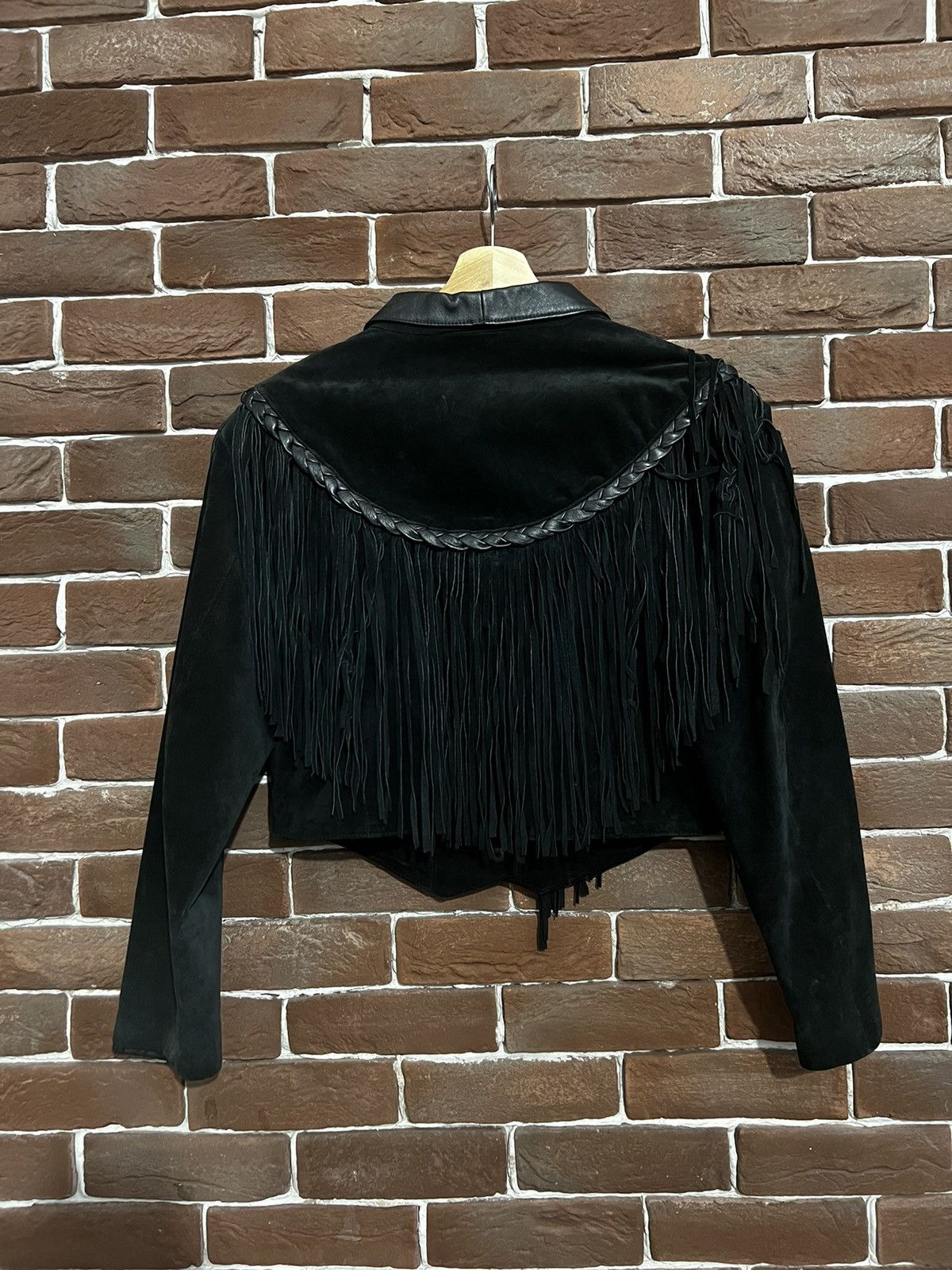Vintage Vintage Suede Fringe Cowboy Western Leather Jacket Hype Rare Size M / US 6-8 / IT 42-44 - 2 Thumbnail