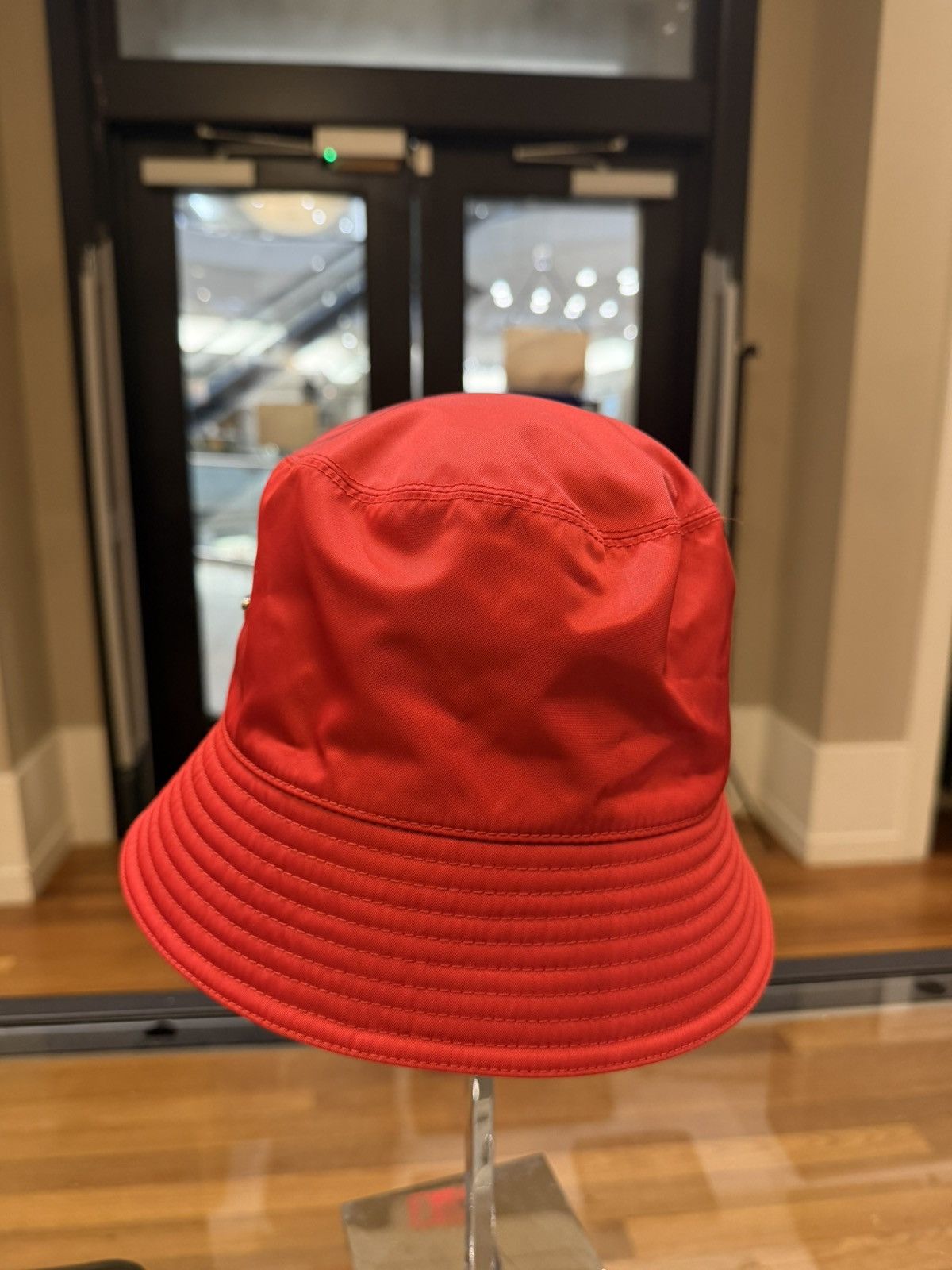 Prada Prada Nylon Bucket Hat - Red Size ONE SIZE - 4 Thumbnail