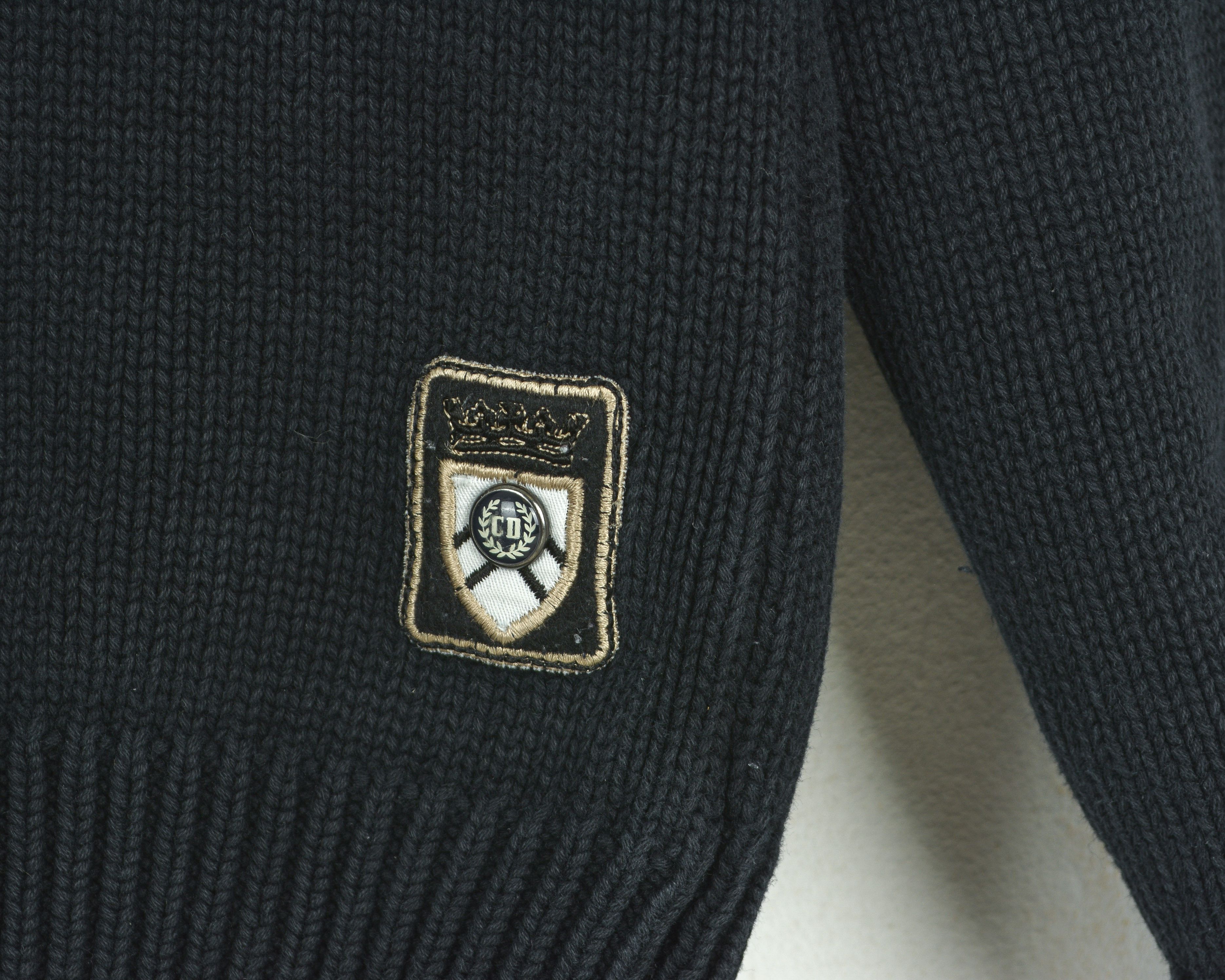 Camp David Black High Neck Sweater Cotton Pullover Jumper Top Button Size US S / EU 44-46 / 1 - 4 Thumbnail