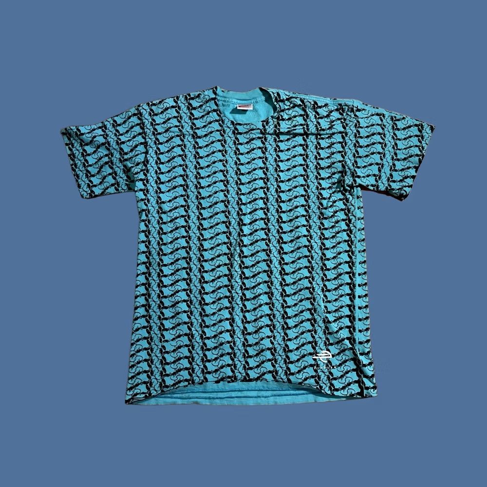 Nike VINTAGE Nike Echelon Bicycle All Over Print Shirt Men’s M Blue Black 90s Nike Shirt Mens M Blue Black 90s Size US M / EU 48-50 / 2 - 1 Thumbnail