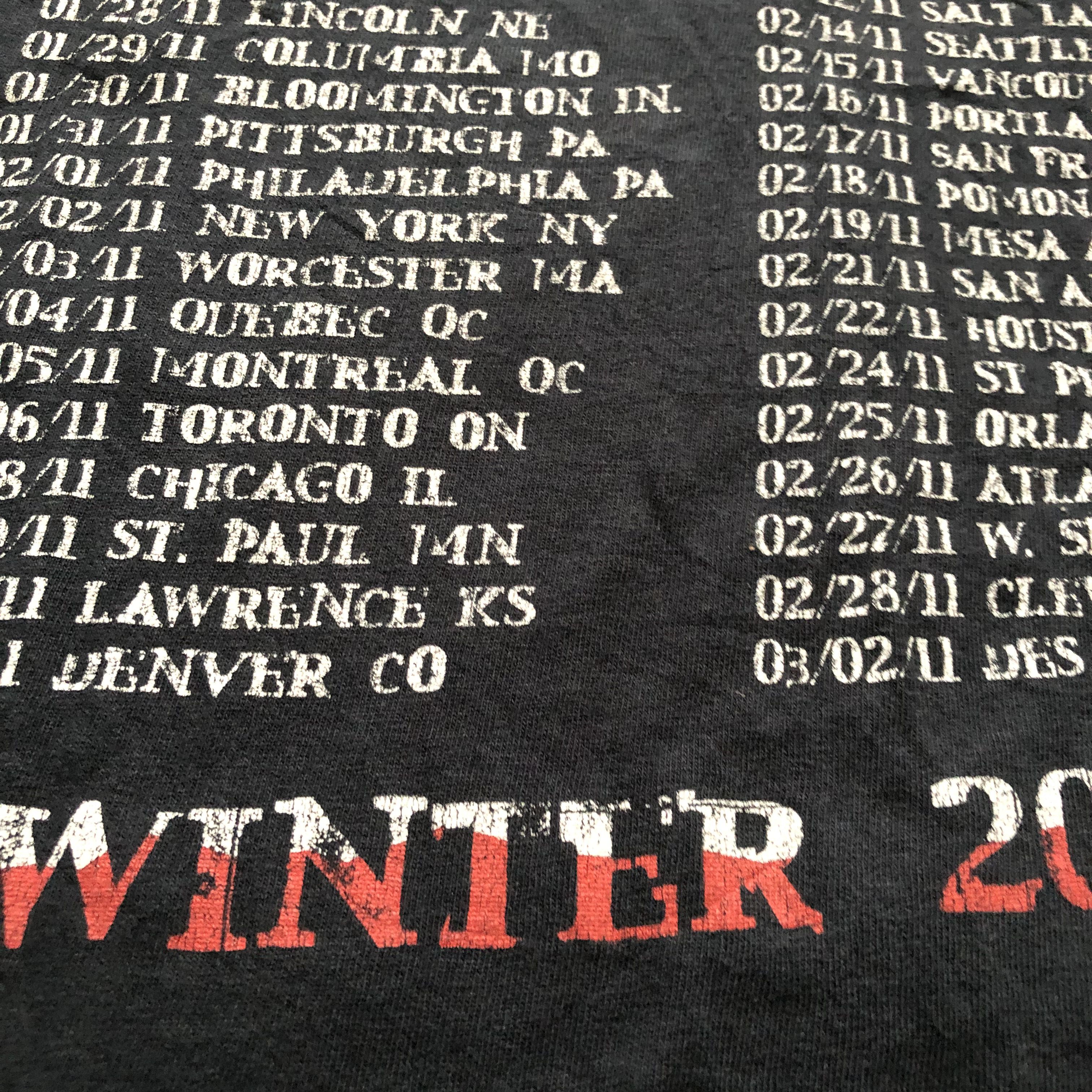 Band Tees Vintage 2011 3 Inches of Blood tour American y2k band shirt Size US L / EU 52-54 / 3 - 4 Thumbnail