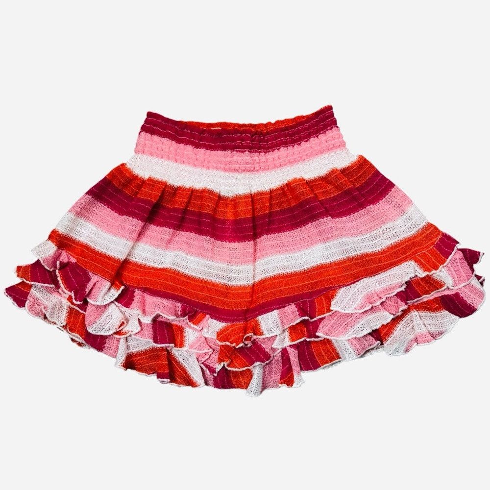 Ramy Brook NWT New $195 Ramy Brook Madina Striped Ruffle Coverup Skirt Size 28" / US 6 / IT 42 - 2 Thumbnail