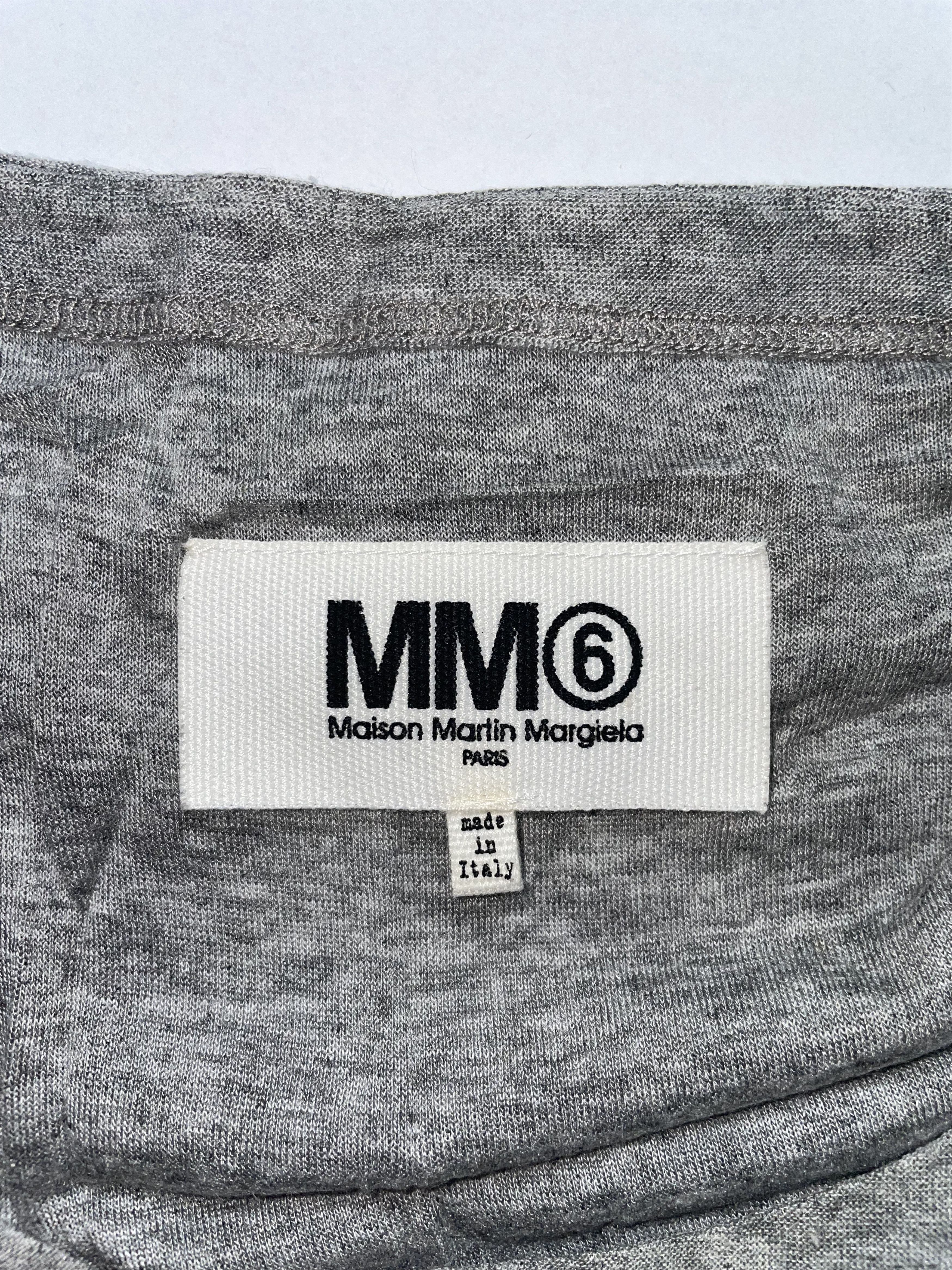 MM6 Grey Jersey Drape Detail Dress | Sz Small Size S / US 4 / IT 40 - 3 Thumbnail