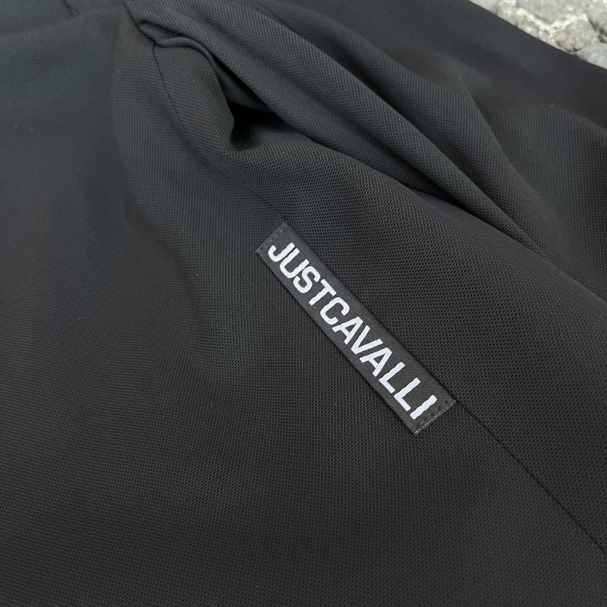 Just Cavalli Just Cavalli Piqué Snap-Front Tailored Jacket Size M / US 6-8 / IT 42-44 - 19 Thumbnail