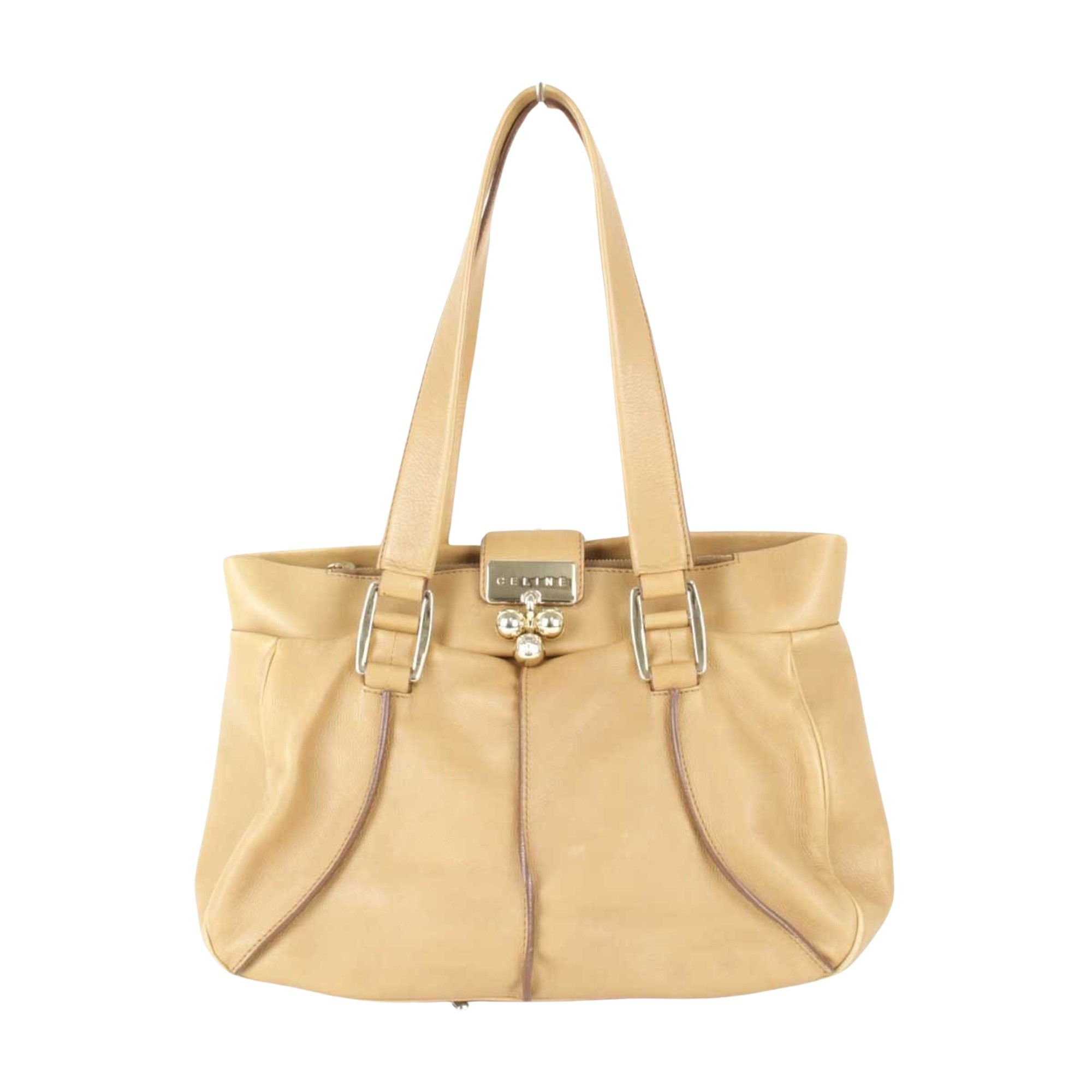 image of Celine Céline Handbag in Beige, Women's