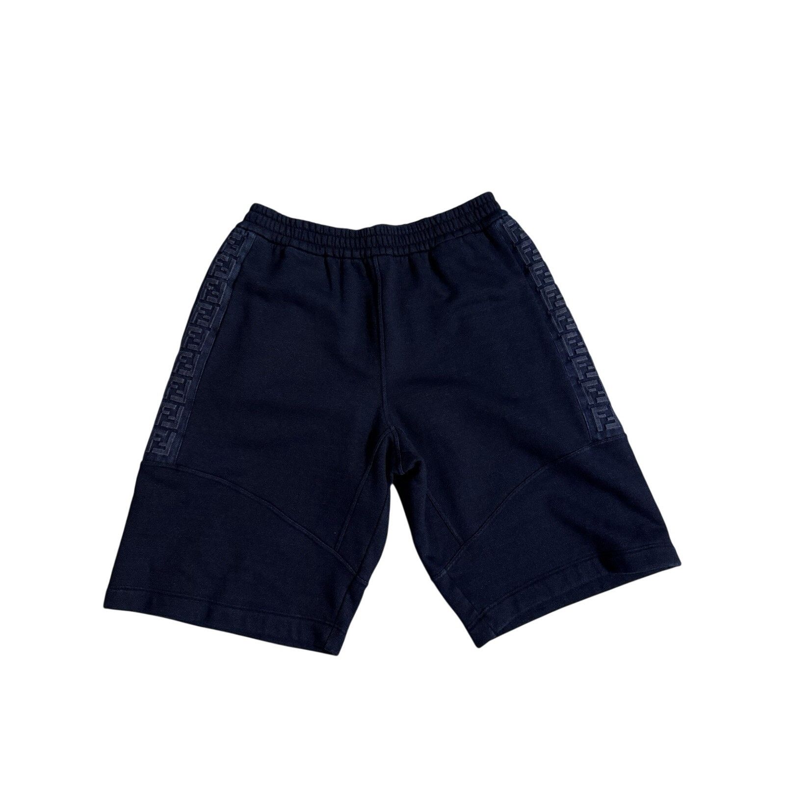 Fendi FENDI embossed-monogram denim shorts Size US 38 / EU 54 - 1 Thumbnail