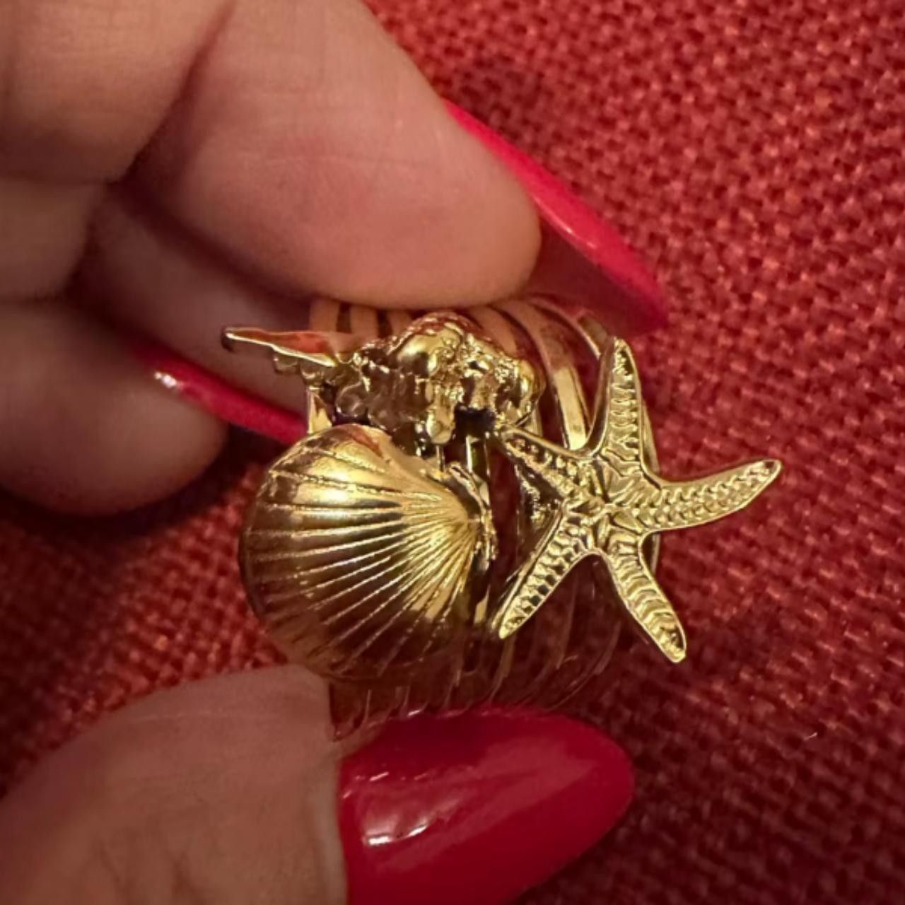 Other Simple Starfish Open Ring Size ONE SIZE - 2 Thumbnail