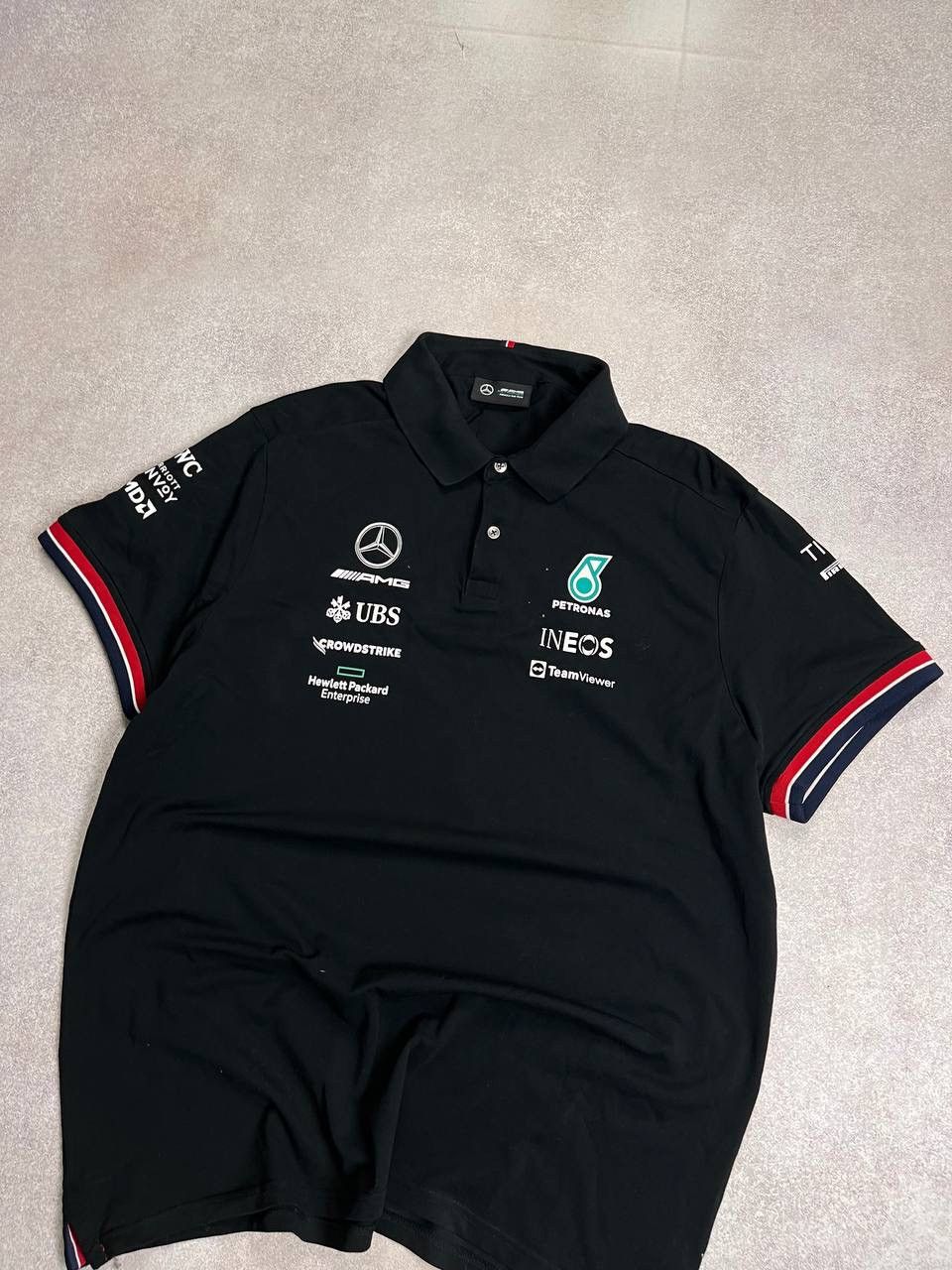 Mercedes-Benz × Vintage Vintage Mercedes Benz F-1 Petronas Racing Polo Shirt XL Size US XL / EU 56 / 4 - 4 Thumbnail