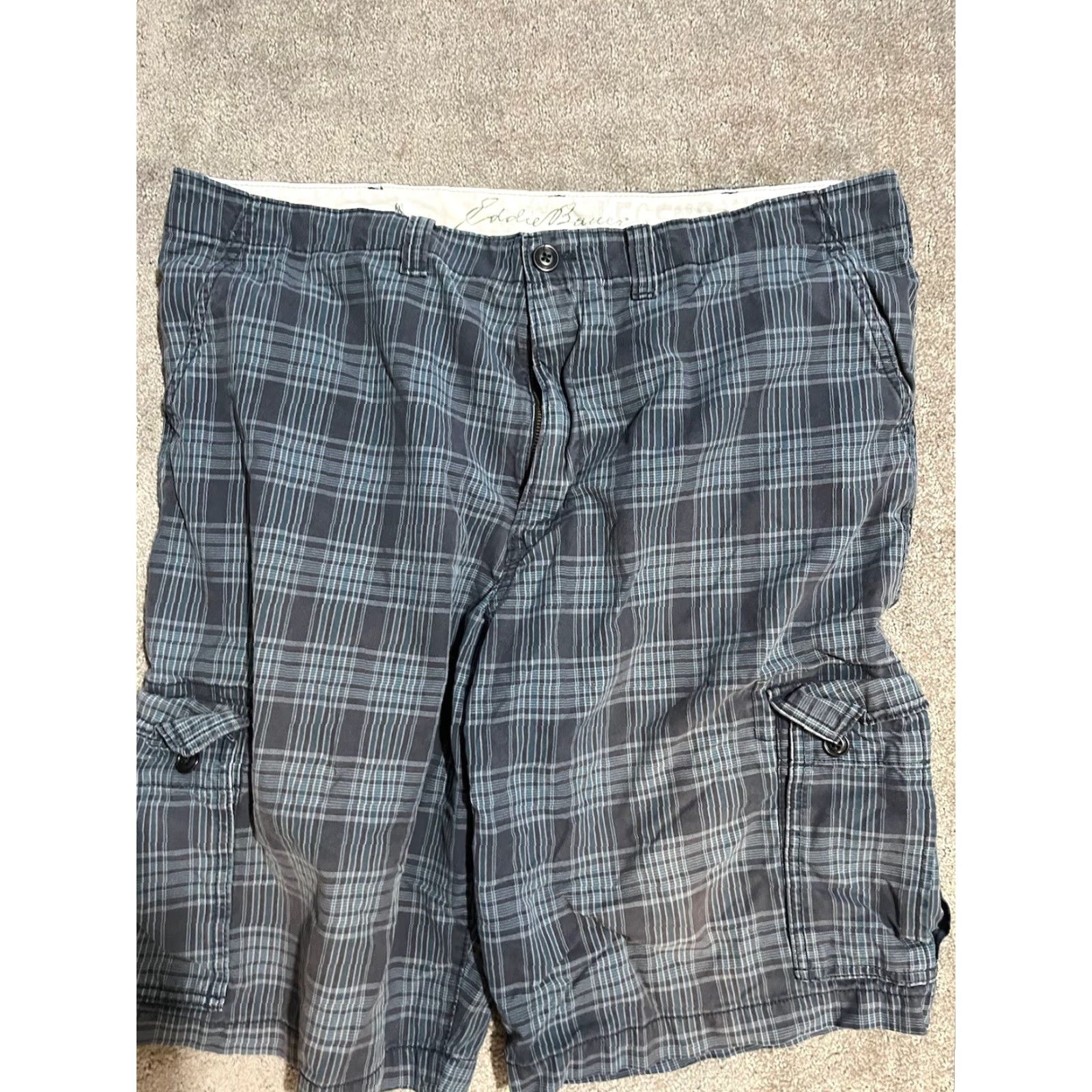 Eddie Bauer Eddie Bauer Shorts Size 40 Plaid Blue 9” Inseam Pockets Size US 40 / EU 56 - 2 Thumbnail