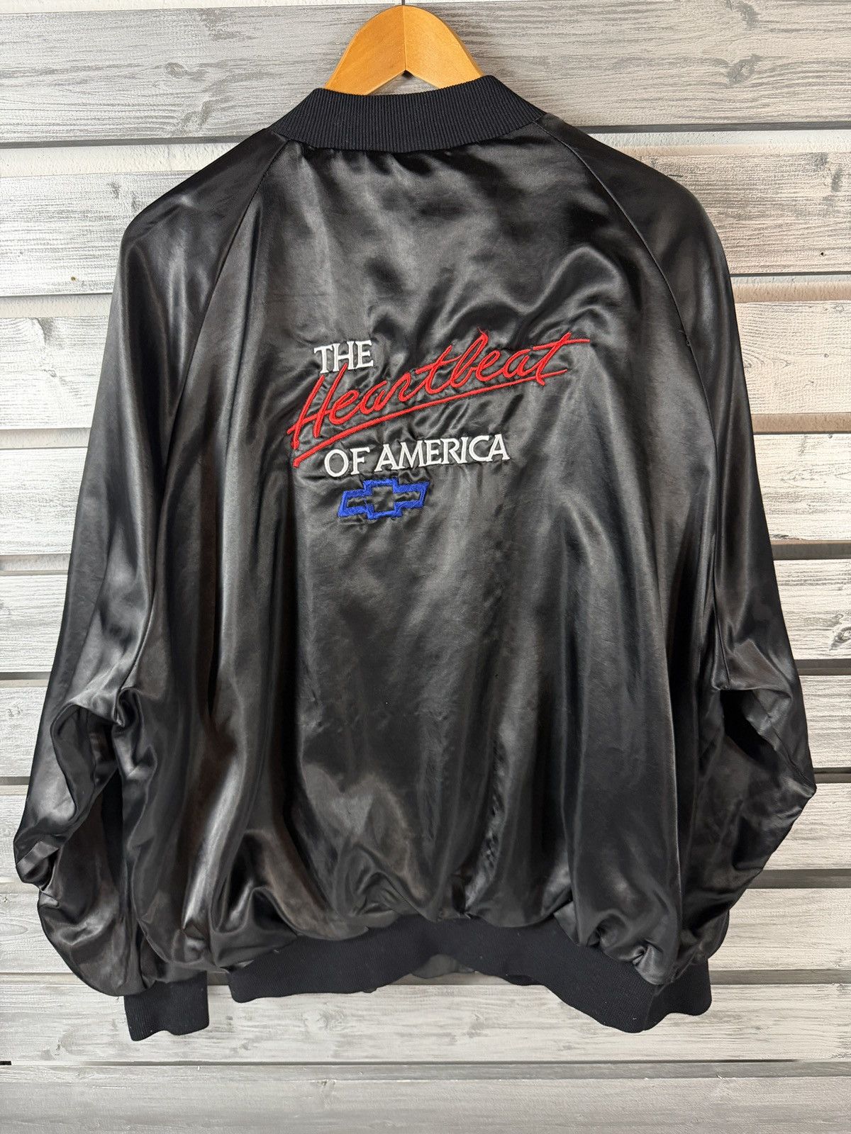 Other Vtg 80s Chevy Heartbeat Of America Jacket XL Satin Bomber Size US XL / EU 56 / 4 - 1 Thumbnail