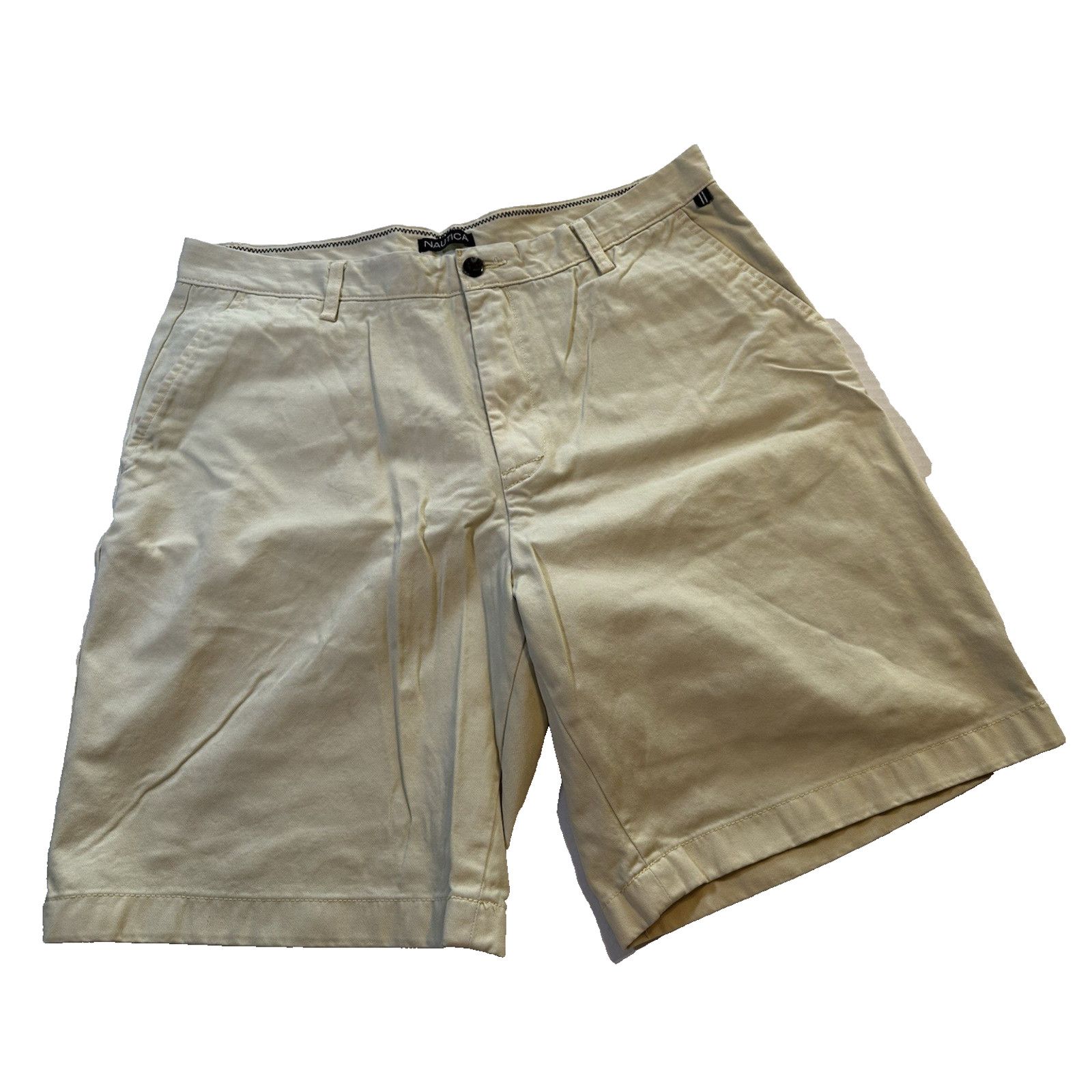 Nautica Nautica Chino Shorts, Lime/Yellow Sz 36w Golf Preppy Bright Size US 36 / EU 52 - 1 Thumbnail