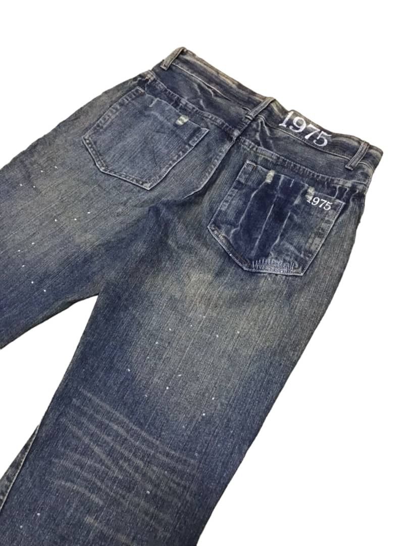 Japanese Brand Japanese Rubber Soul Distressed Flared Baggy Jeans Size US 33 - 9 Thumbnail