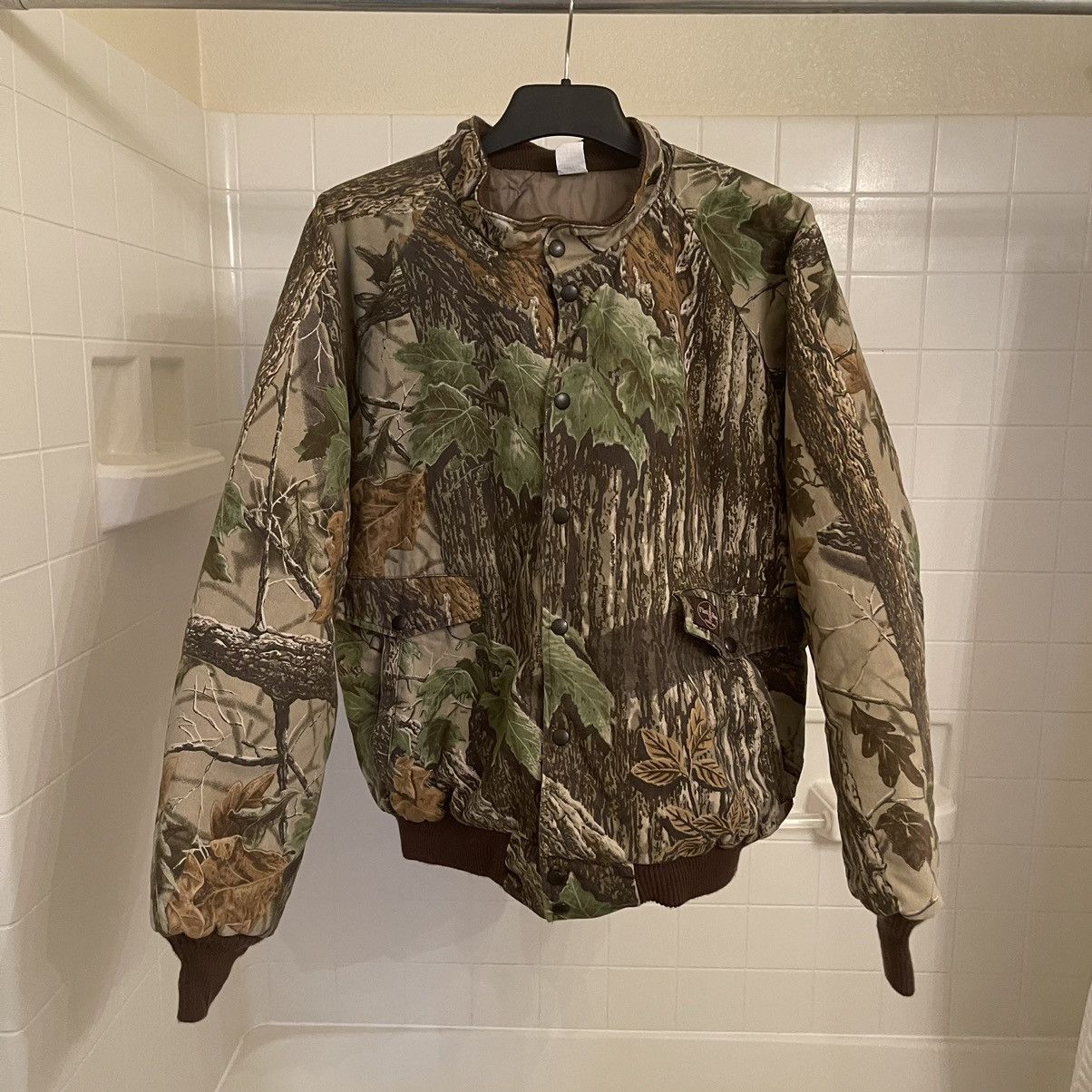 image of Flint River Realtree XL Camo Bomber W/ Quilted Liner, Men's