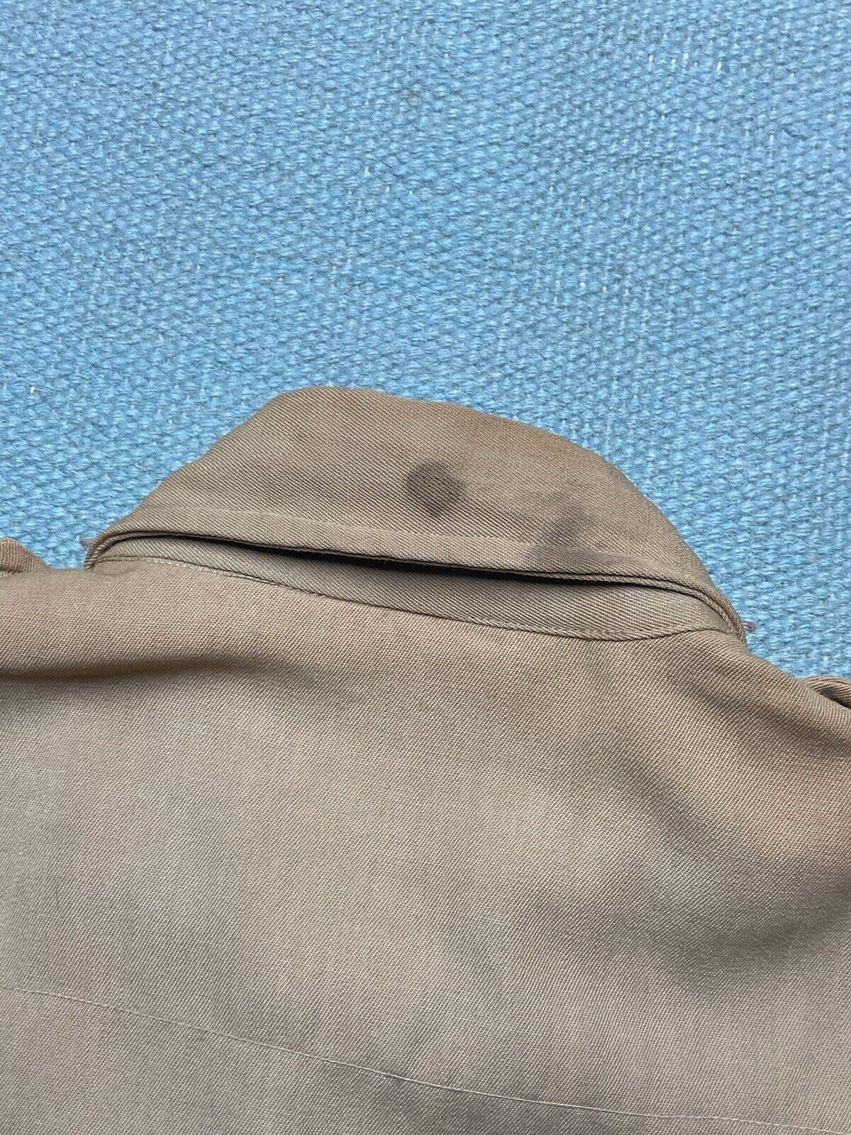 Vintage 1940s Yale military regulation shirt wool gabardine WWII sma Size US S / EU 44-46 / 1 - 9 Thumbnail