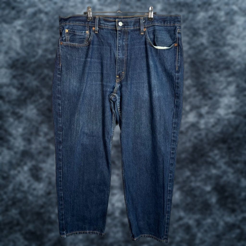 Levi's Levis 550 Jeans Mens 38 x 29 Relaxed Tapered Denim Blue Cotton 5-Pocket Logo Modern Fit Pants Size US 38 / EU 54 - 1 Thumbnail
