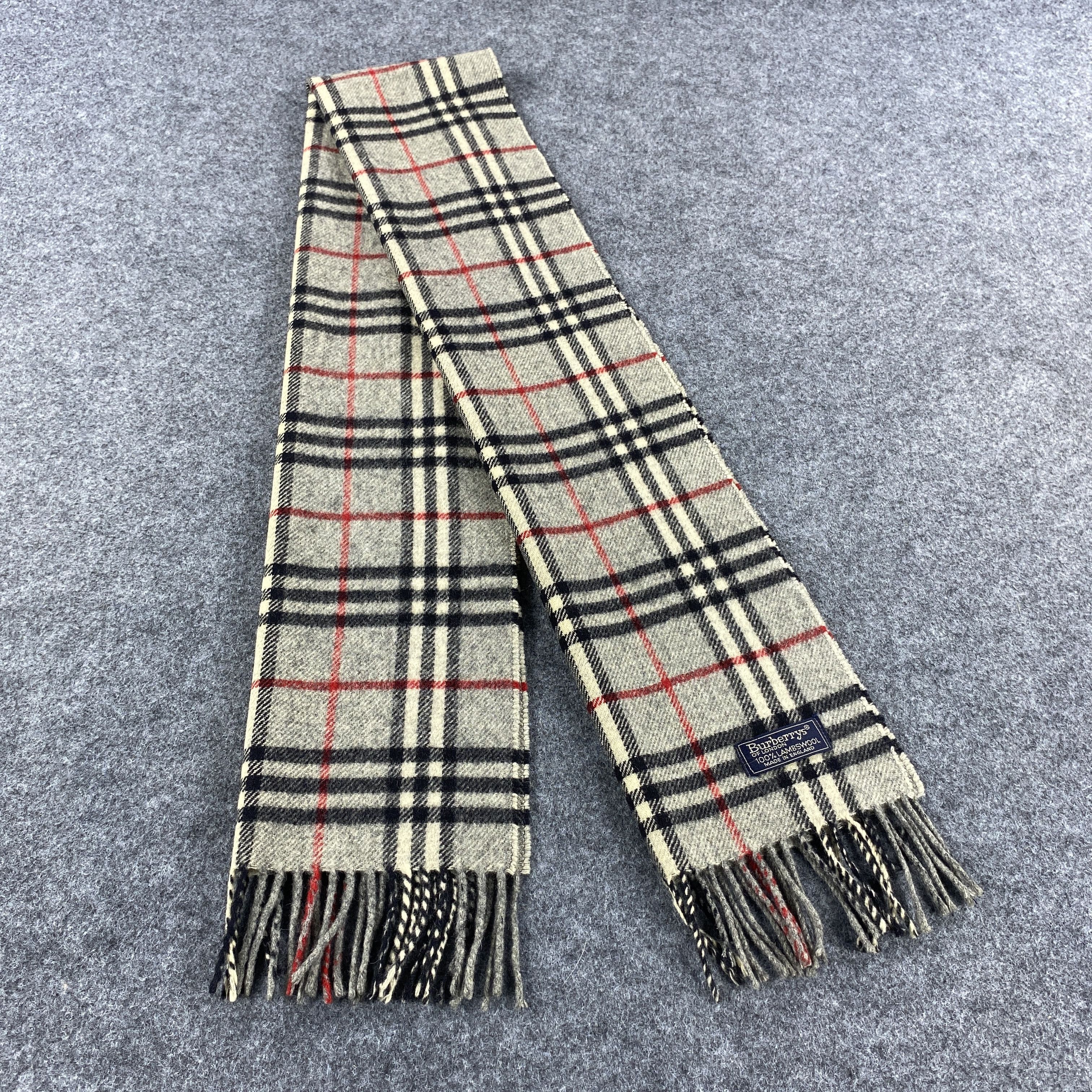 Burberry × Vintage GF10535 Burberry Scarf Neck Wear Muffler Nova Check Size ONE SIZE - 1 Thumbnail