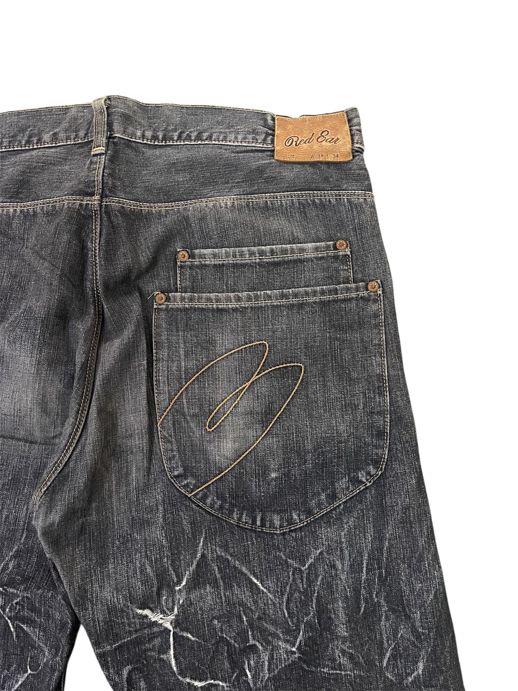 JNCO × Paul Smith × Paul Smith Red Ear Single Pocket Baggy Fit Wide Leg Thunder Kendrick Lamar Size US 31 - 3 Thumbnail