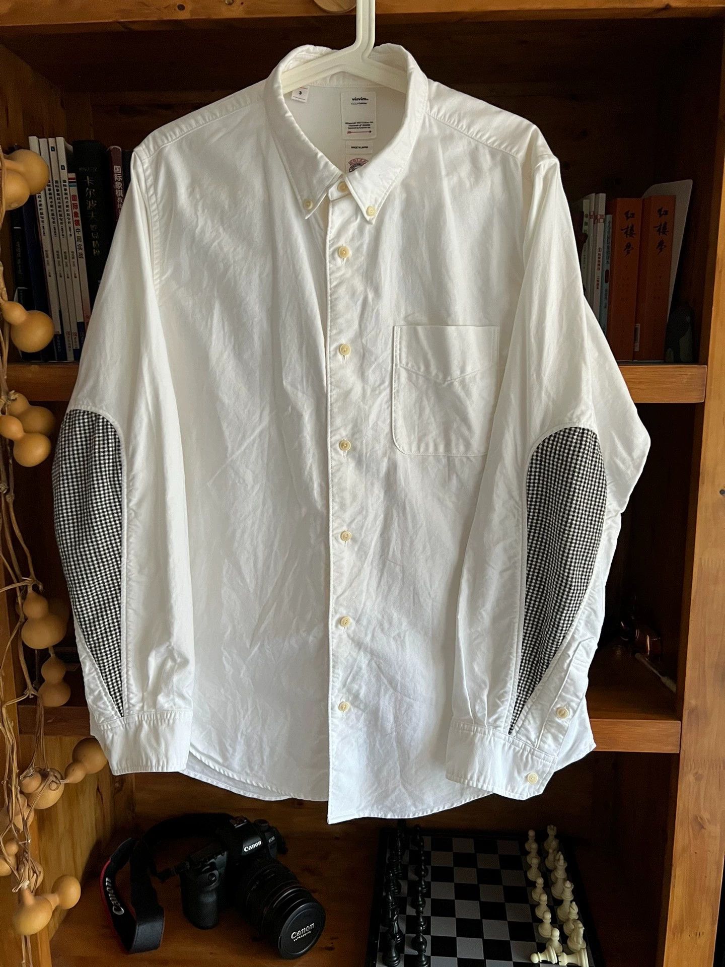 Visvim Water Drop White Long Sleeve Shirt