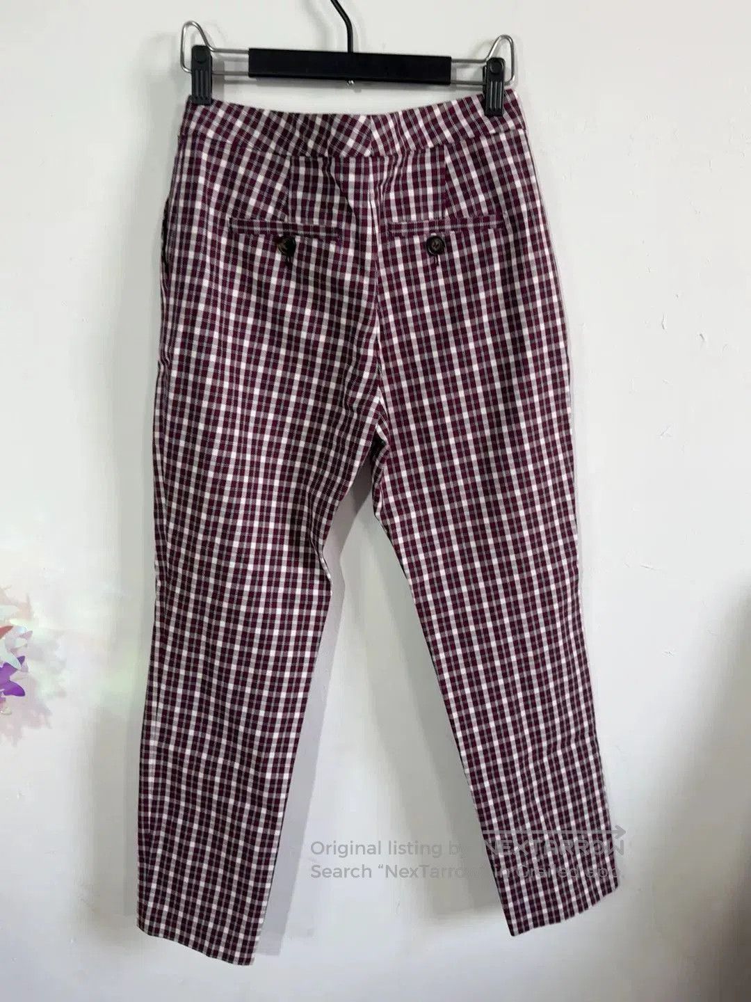 Burberry burberry women's plaid casual pants, us6. Size 28" / US 6 / IT 42 - 7 Thumbnail