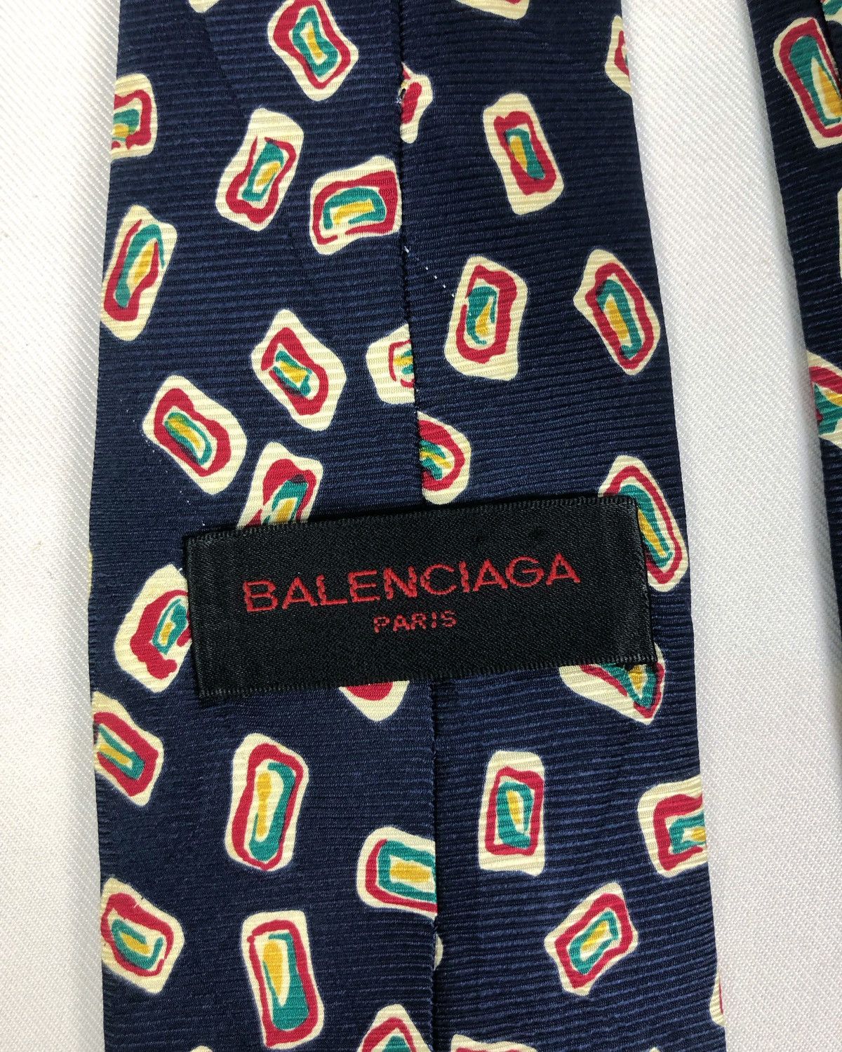 Balenciaga Rare Vintage Balenciaga Silk Tie Size ONE SIZE - 6 Thumbnail
