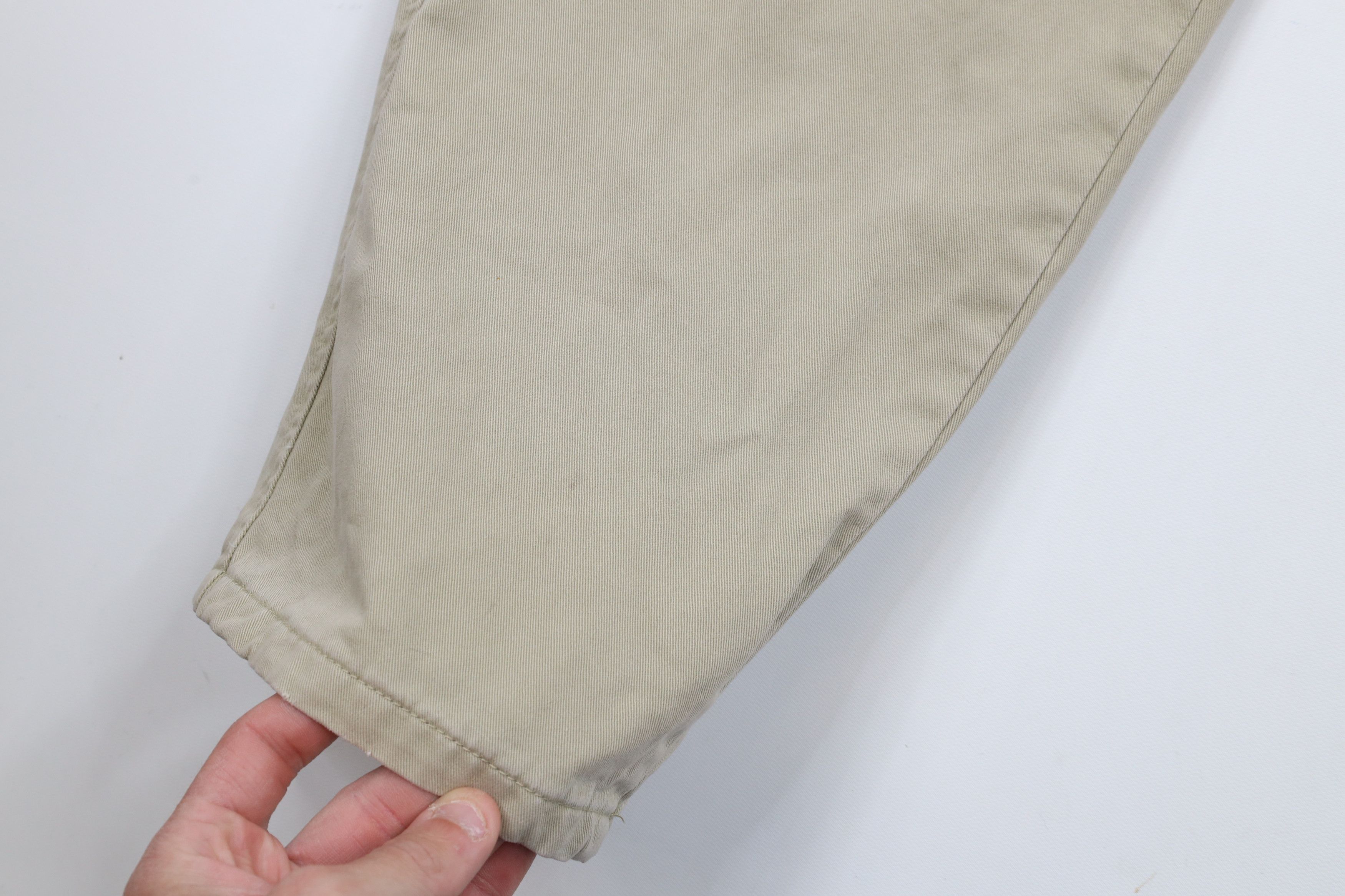Gap Vintage Y2K Gap Flannel Lined Chino Pants Beige 32x32 Size US 32 / EU 48 - 6 Thumbnail