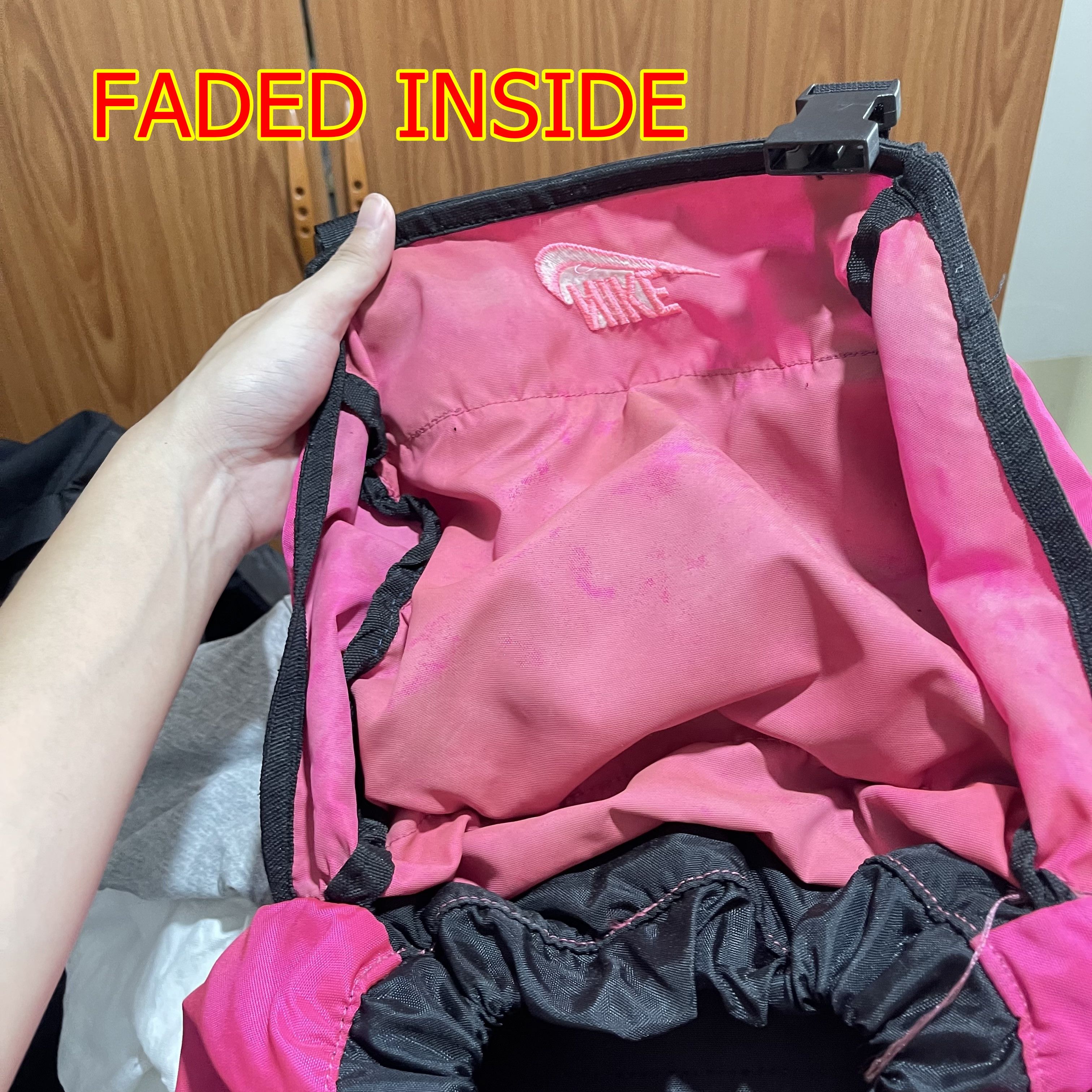 Nike ACG Vintage Nike ACG Backpack Pink Black Hiking Bag Size ONE SIZE - 14 Thumbnail