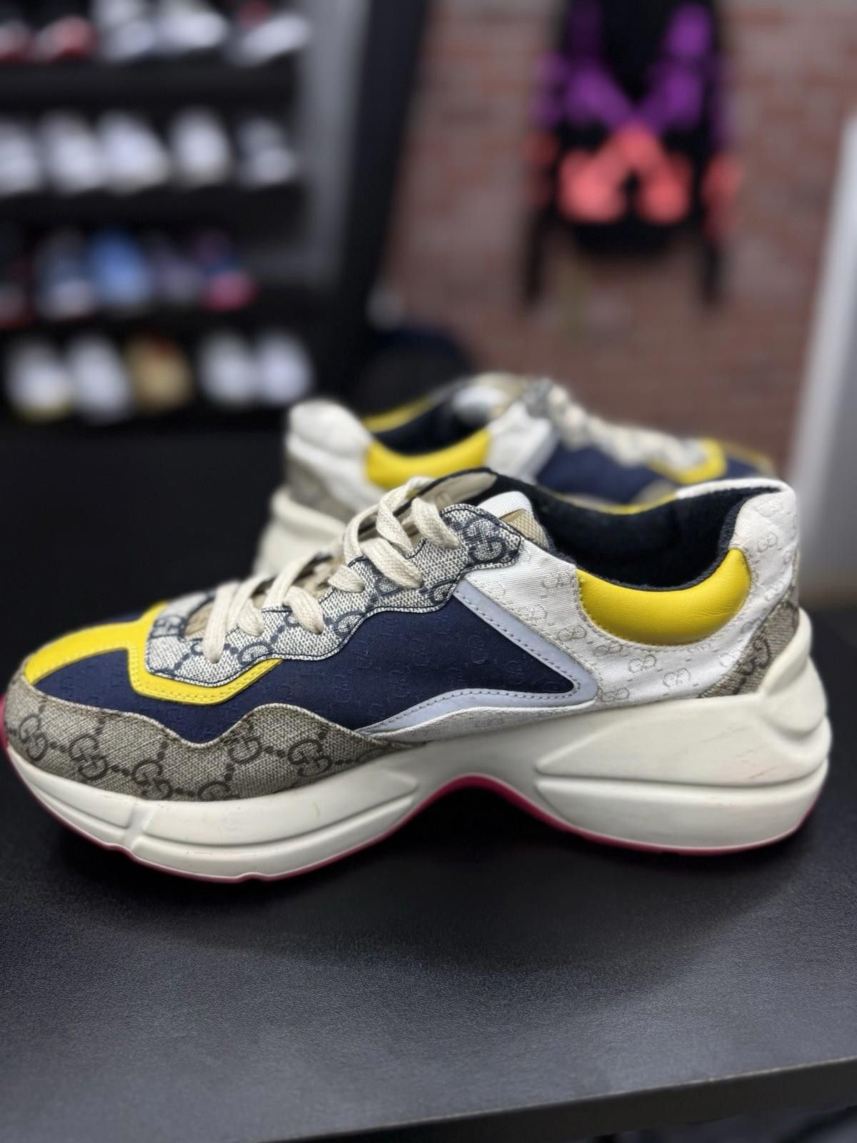 Gucci Size 6.5US/6+G - Gucci Rython GG Multi Color Sneakers Women Size US 6.5 / IT 36.5 - 8 Thumbnail