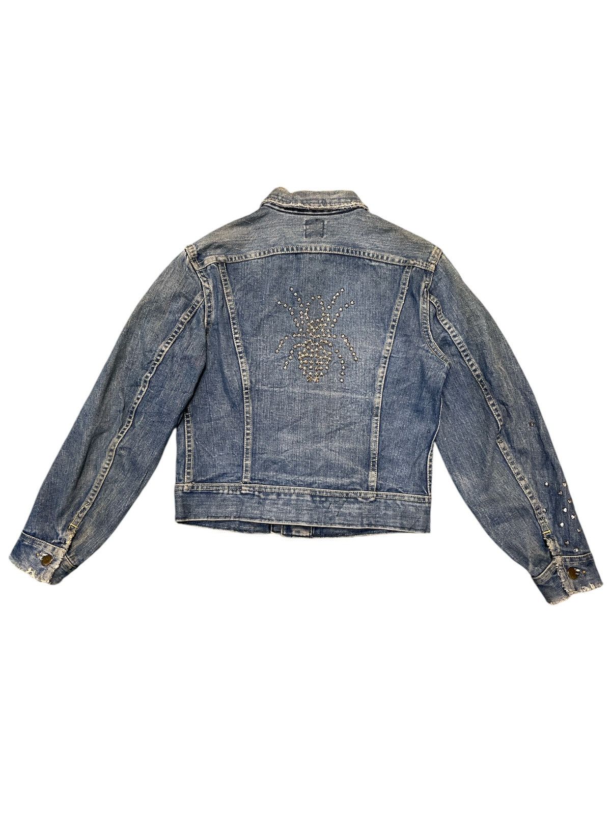 Lee Vintage 90s Lee Denim Jacket Custom Peace Maker Made In USA Size US S / EU 44-46 / 1 - 2 Thumbnail