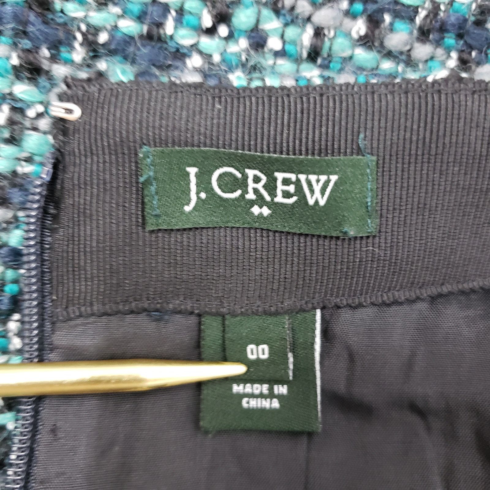 J.Crew J. Crew Tweed Skirt Pencil Mini Wool Blend Women's 00 Lined Size 24" / US 00 / IT 34 - 7 Thumbnail