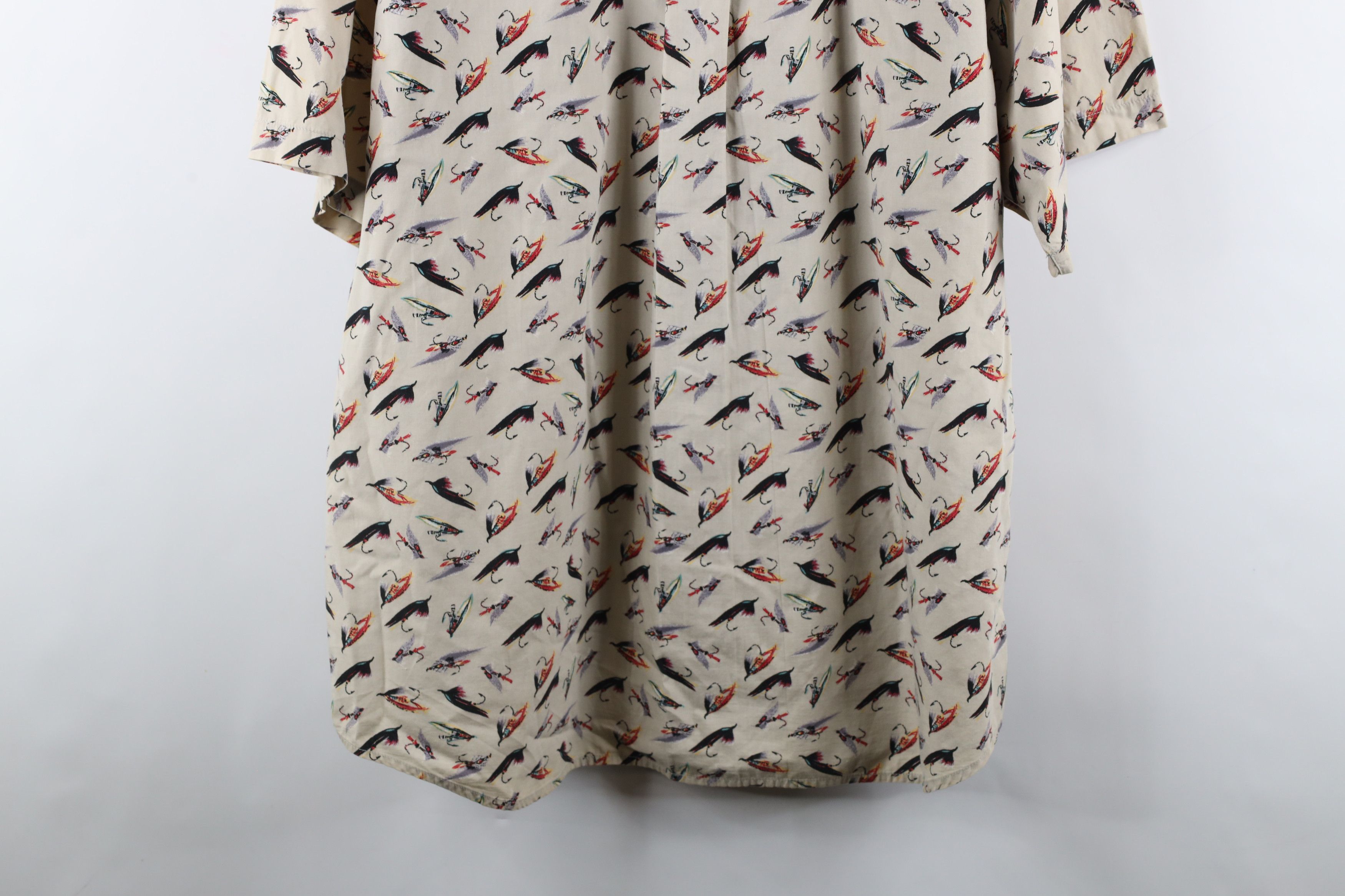 Columbia × Vintage Vintage 90s Columbia Over Print Short Sleeve Button Shirt Size US XXL / EU 58 / 5 - 10 Thumbnail