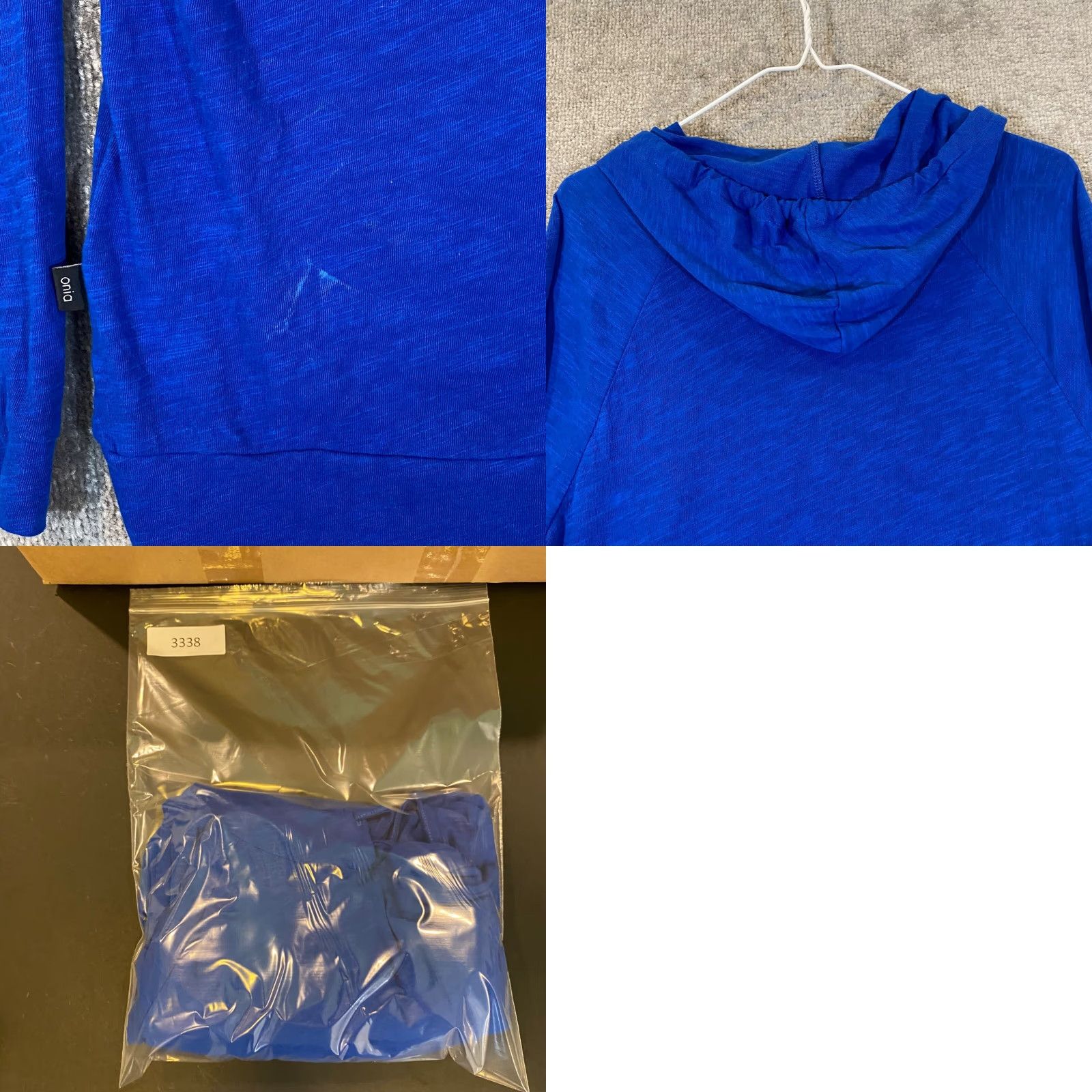 Onia VINTAGE Onia Hoodie Mens Medium Blue Lightweight Cotton Pullover Jacket Casual Outdoor Spring Fall Winter Men Size US M / EU 48-50 / 2 - 8 Thumbnail