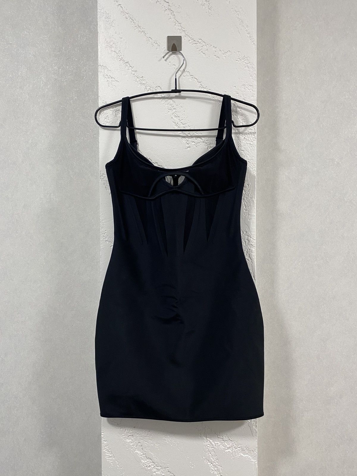 H&M 🖤 Mugler x H&M Black Corset Mini Dress Size S / US 4 / IT 40 - 3 Thumbnail