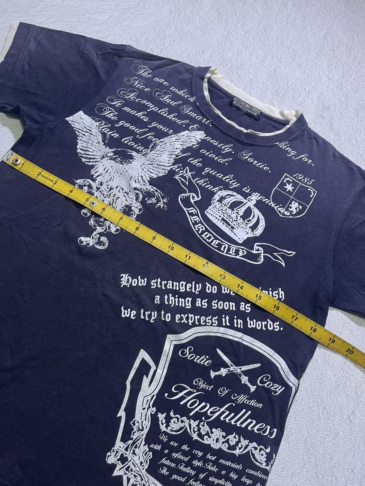 Japanese Brand Y2K RECORDING BIRDS short sleeve tshirt Size US M / EU 48-50 / 2 - 8 Thumbnail