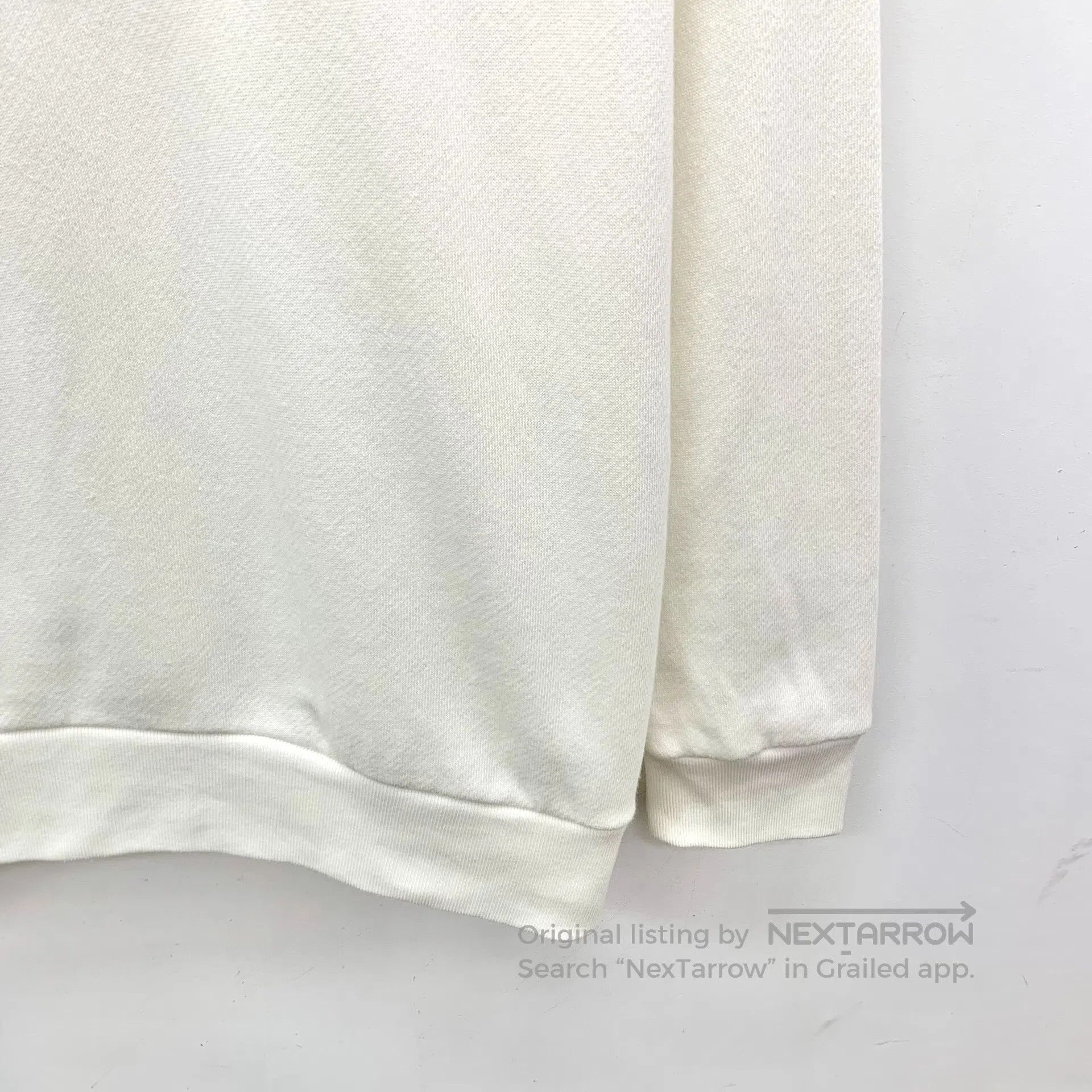 Gucci Guicci White Logo Letter Print Cotton Round Neck Long Slee Size US S / EU 44-46 / 1 - 4 Thumbnail