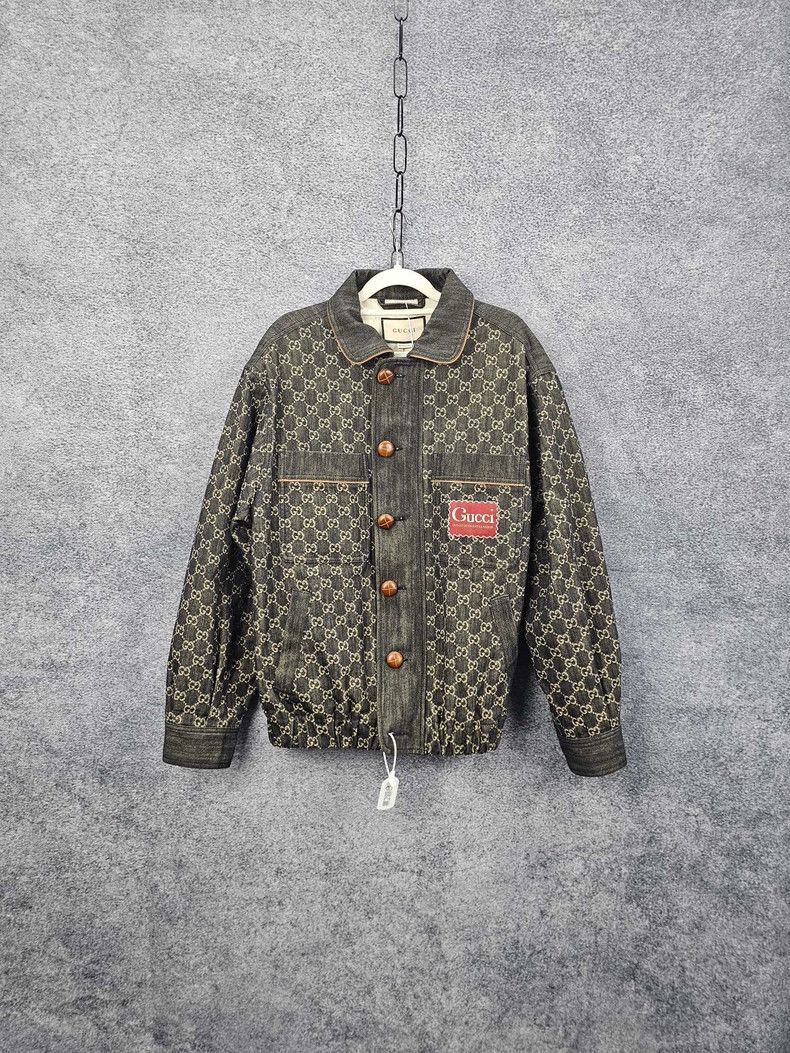 Gucci Gucci Full Print Denim Jacket-2506 Size US XL / EU 56 / 4 - 1 Thumbnail