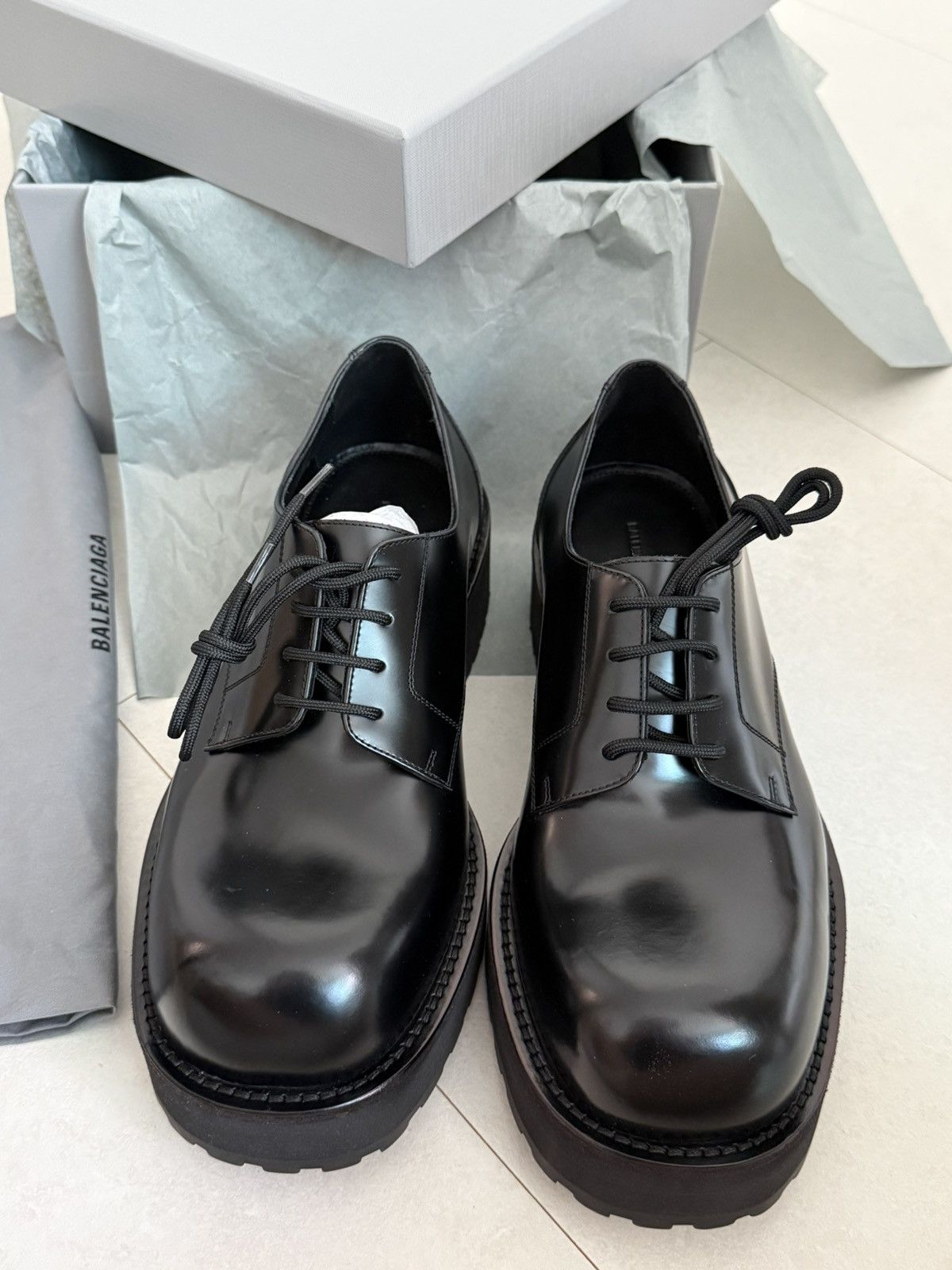Balenciaga Balenciaga Venom Derby Black 42 Size US 9 / EU 42 - 1 Thumbnail