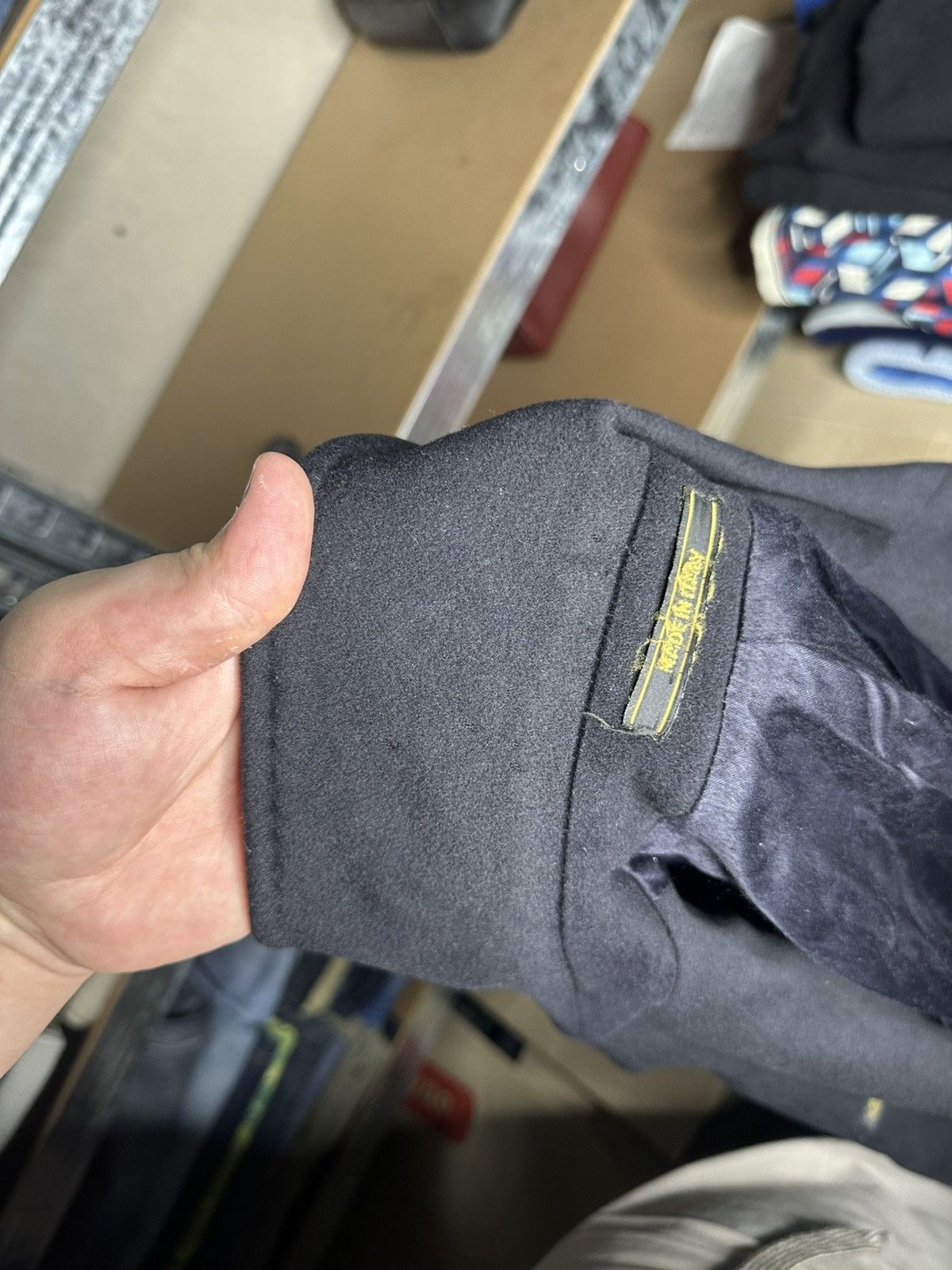 Other Facis Ing Loro Piana Superfine Virgin Wool Black Overcoat Size US L / EU 52-54 / 3 - 13 Thumbnail