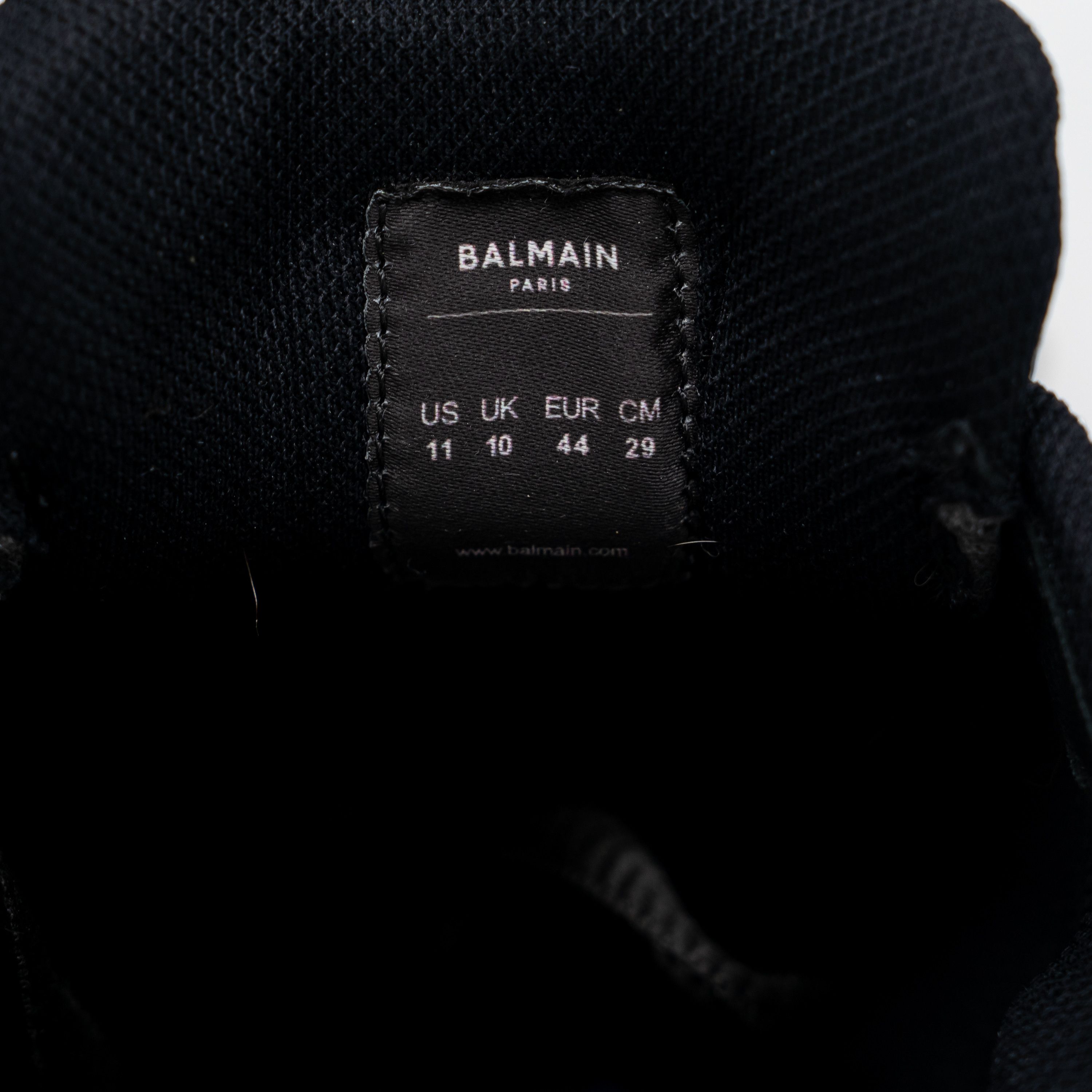 Balmain 44 11 US Balmain B-East White Black Blue Silver Sneakers Size US 11 / EU 44 - 16 Thumbnail