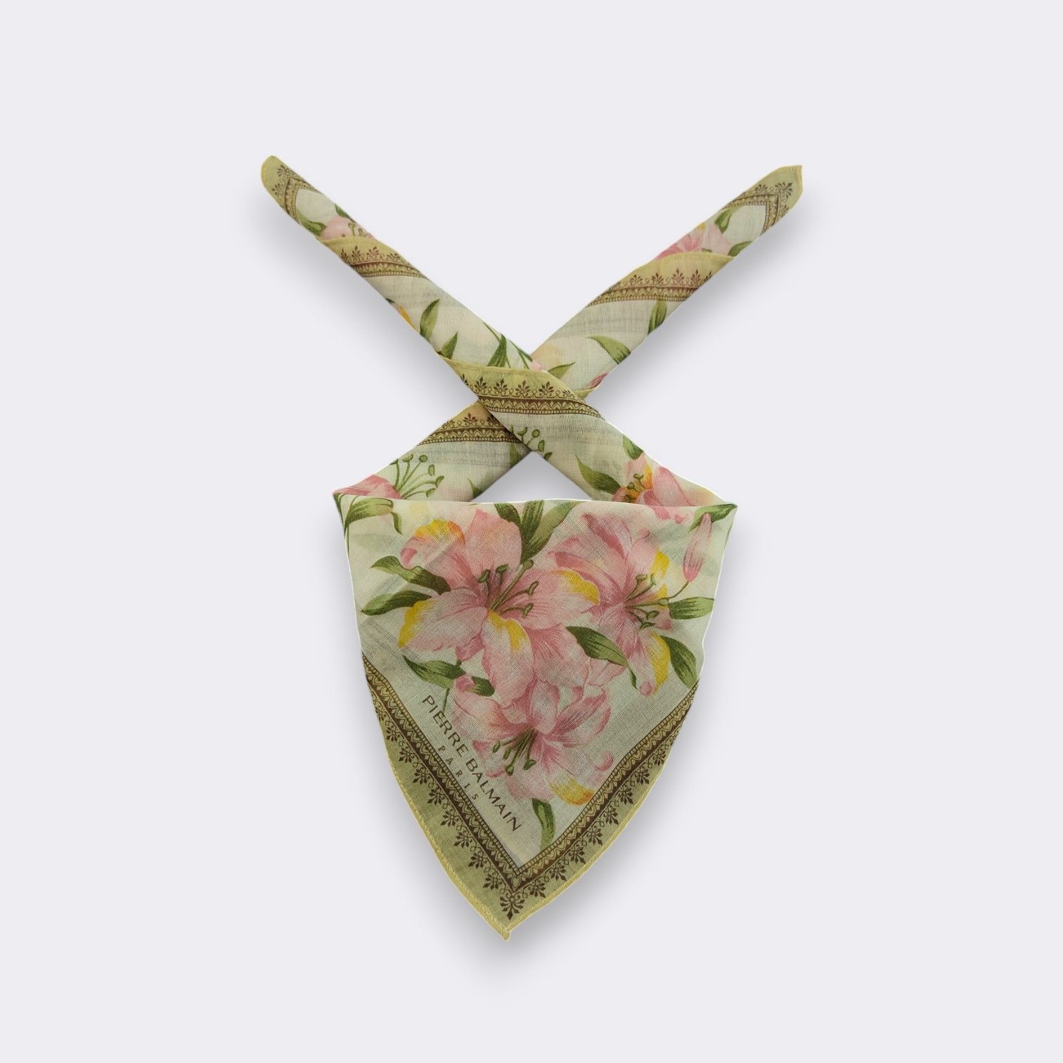 Pierre Balmain × Vintage Vintage Pierre Balmain Handkerchief Neckerchief H494H Size ONE SIZE - 1 Thumbnail
