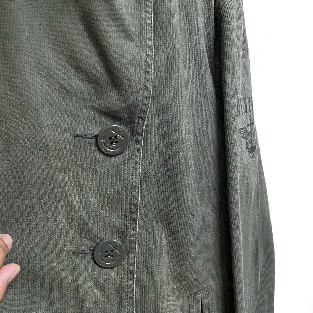 Avirex × Vintage Vintage Avirex USA Certificate Military Chore Button Up Size US L / EU 52-54 / 3 - 4 Thumbnail