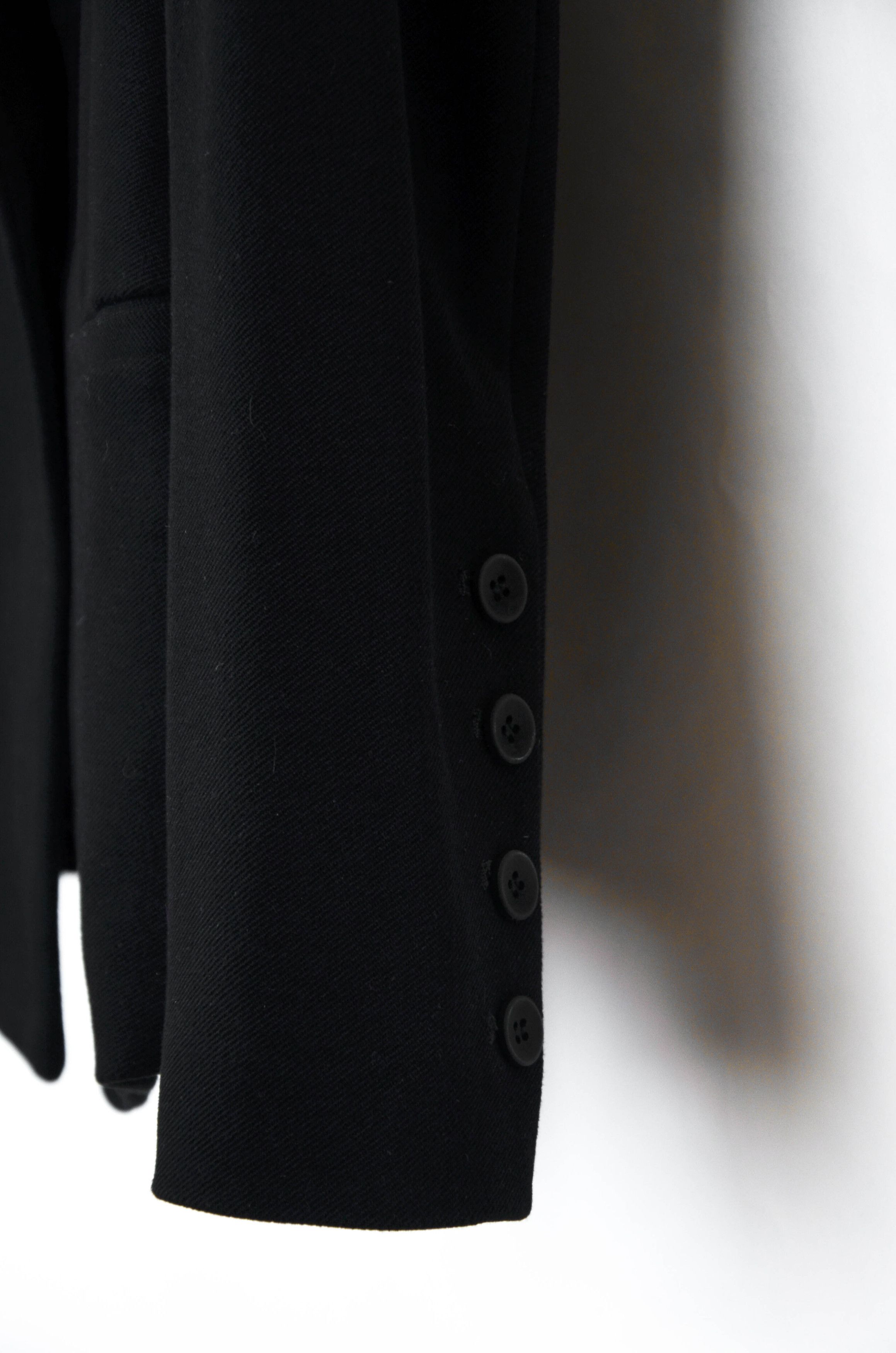 Helmut Lang Helmut Lang Tailored Black Blazer – Minimalism Jacket - S Size S / US 4 / IT 40 - 12 Thumbnail