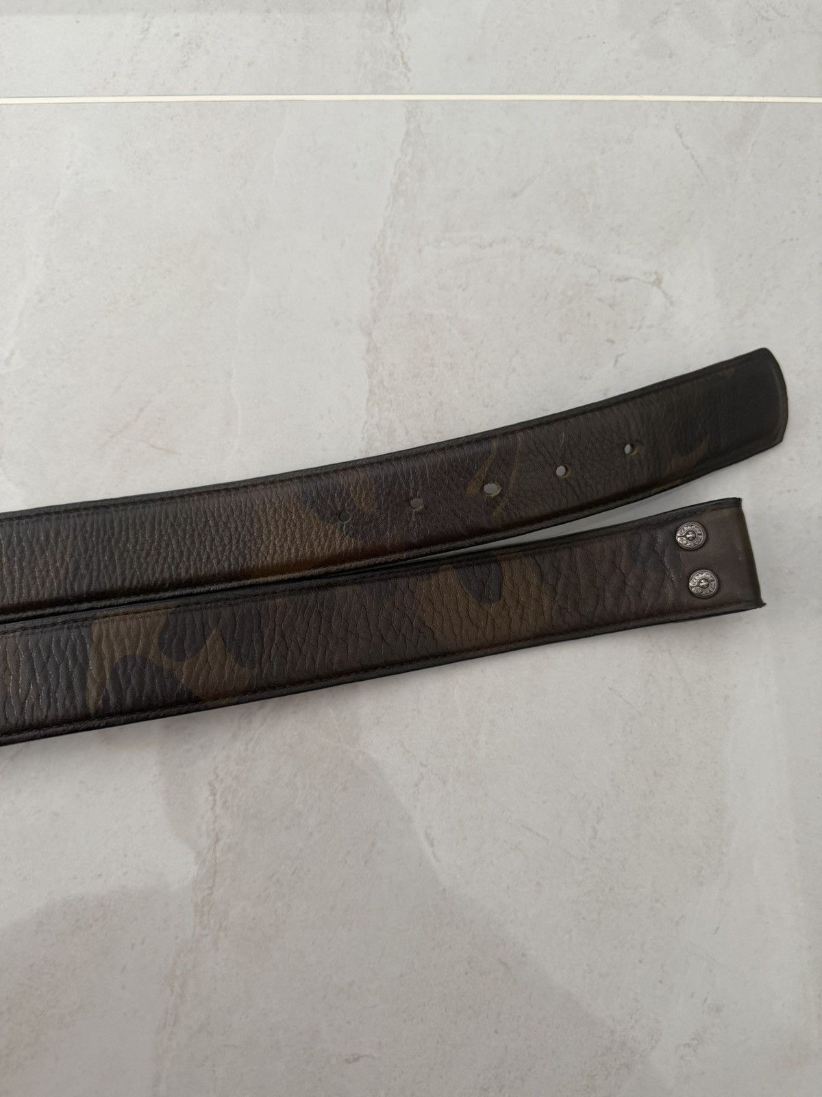 Chrome Hearts Chrome Hearts Camouflage Leather Strap Belt Sz.40 Size 40 - 5 Thumbnail