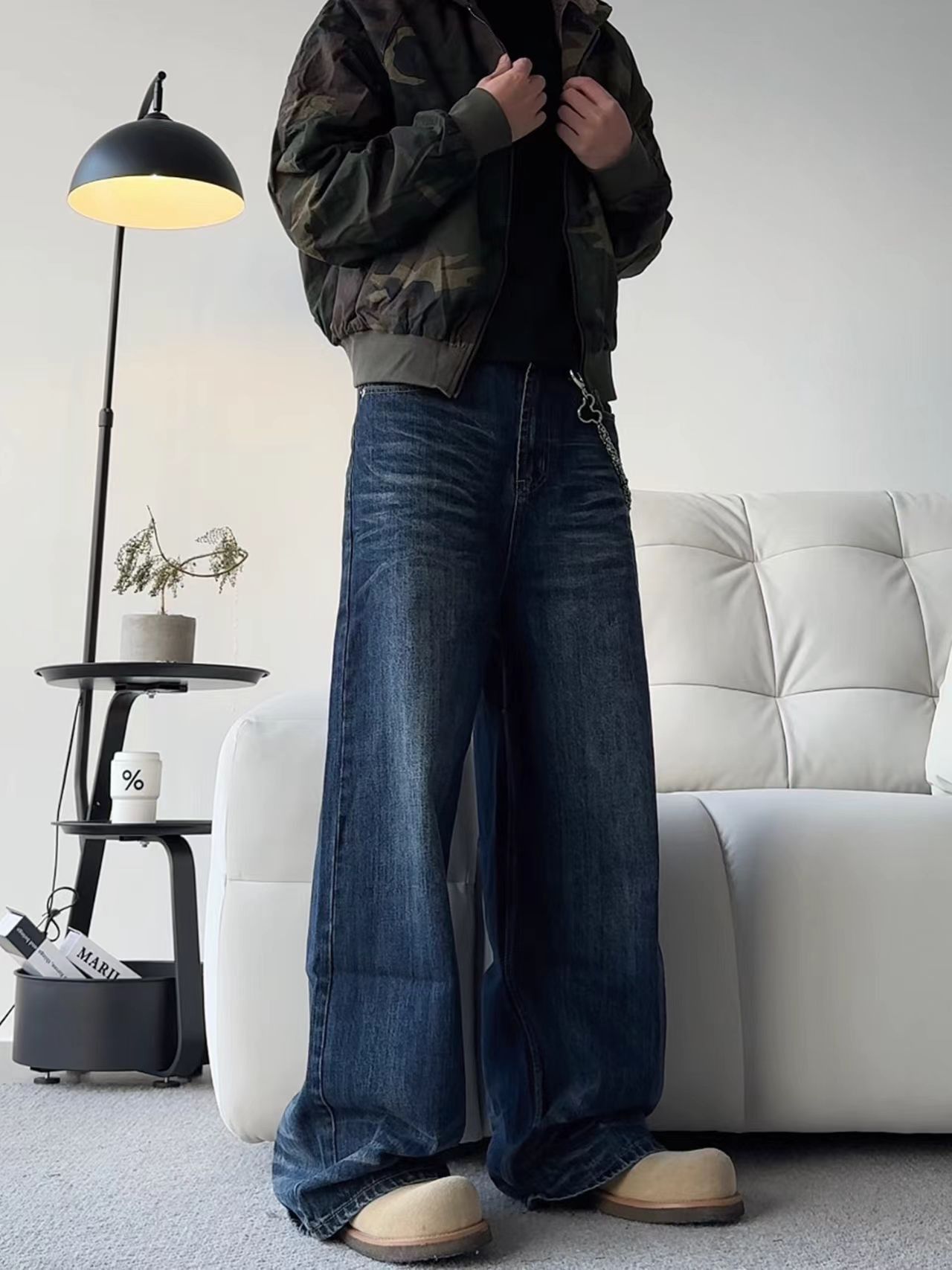 Japanese Brand × Vintage Vintage Cat Whiskers Street Straight Loose Jeans Size US 28 / EU 44 - 1 Thumbnail