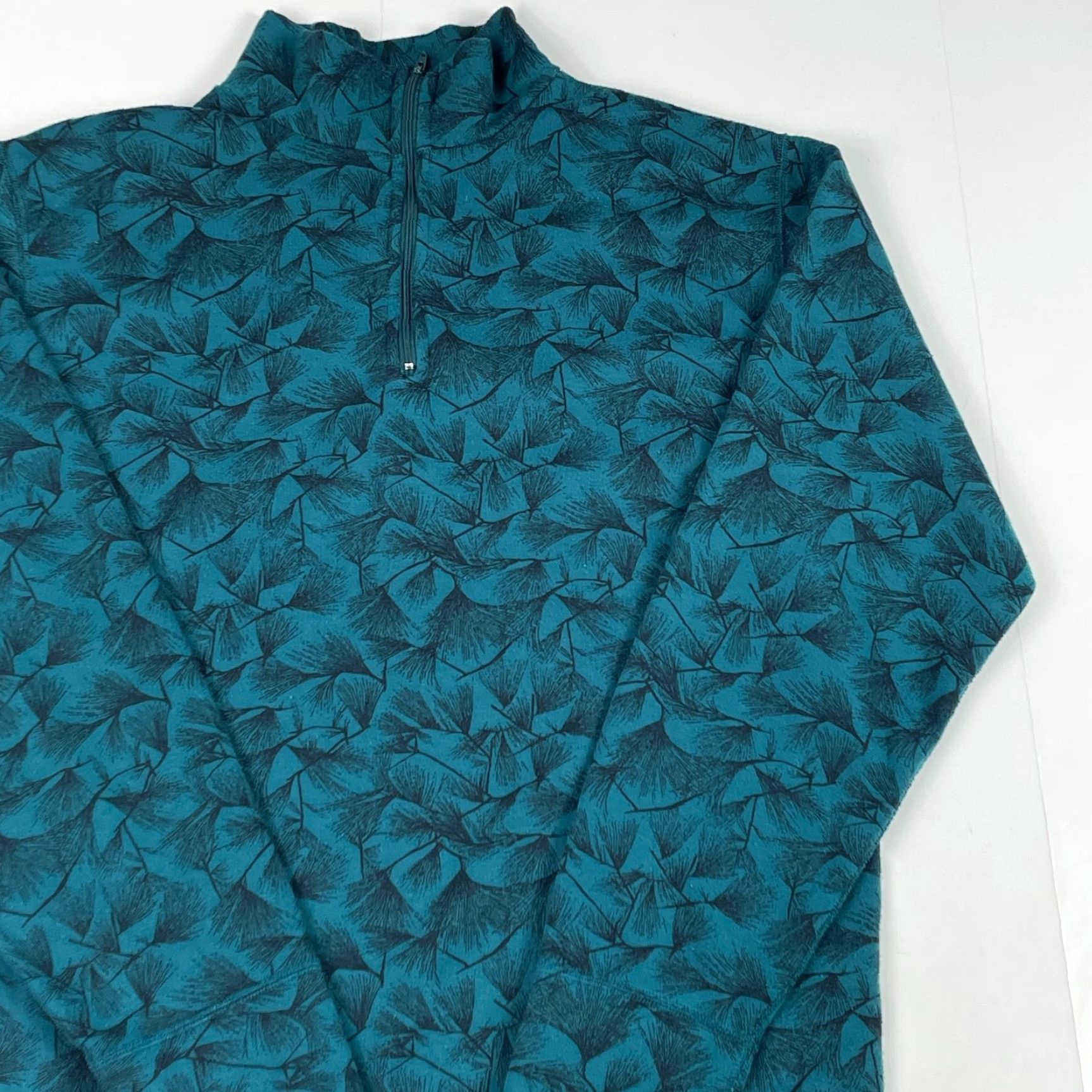 Vintage VINTAGE REI Sweater Mens Medium Green Fleece 1/4 Zip Floral Hiking Ski Golfing Shirt Size US M / EU 48-50 / 2 - 3 Thumbnail