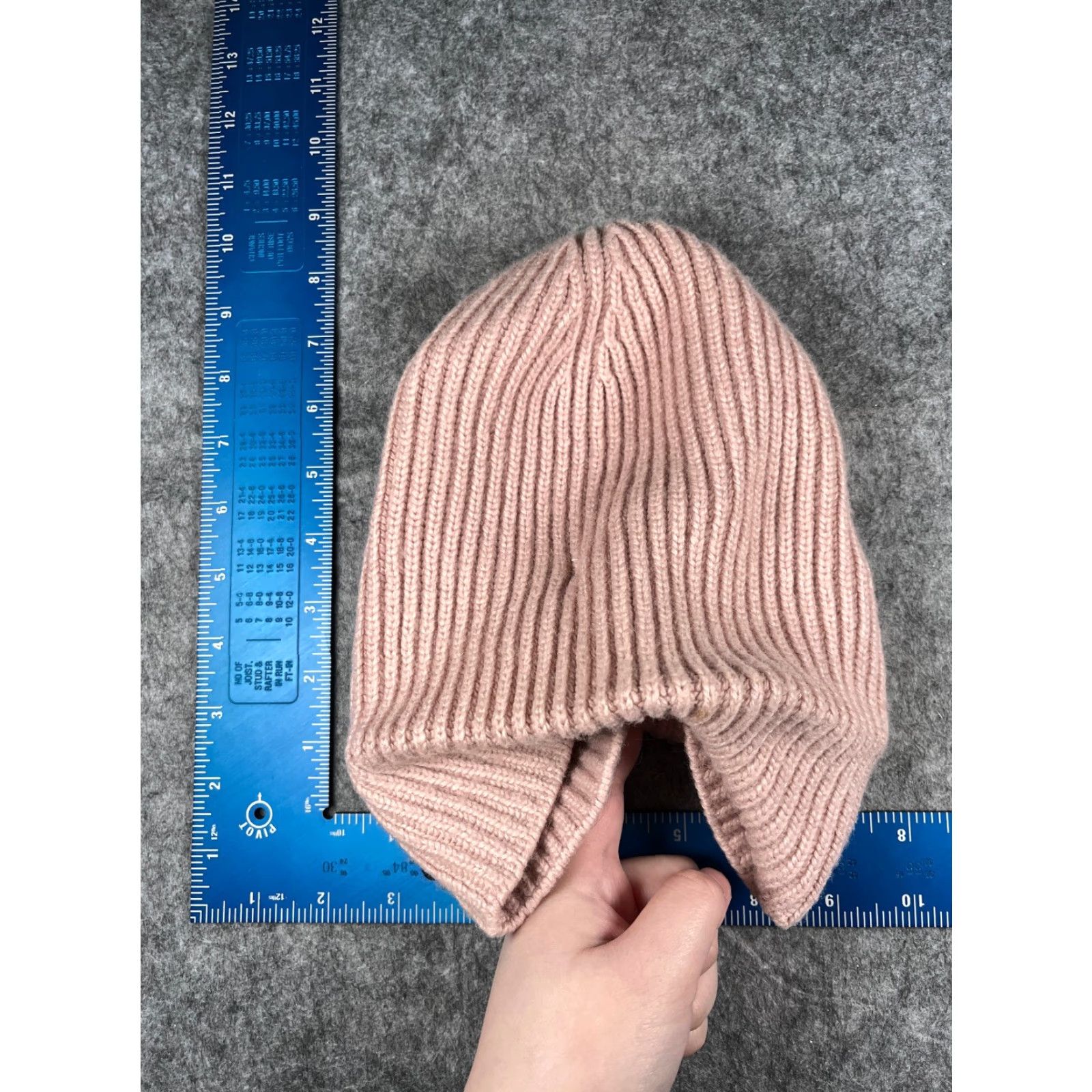 H&M H&M Beanie Women One Size Pink Knit Viscose Wool Blend Winter Ski Size ONE SIZE - 5 Thumbnail
