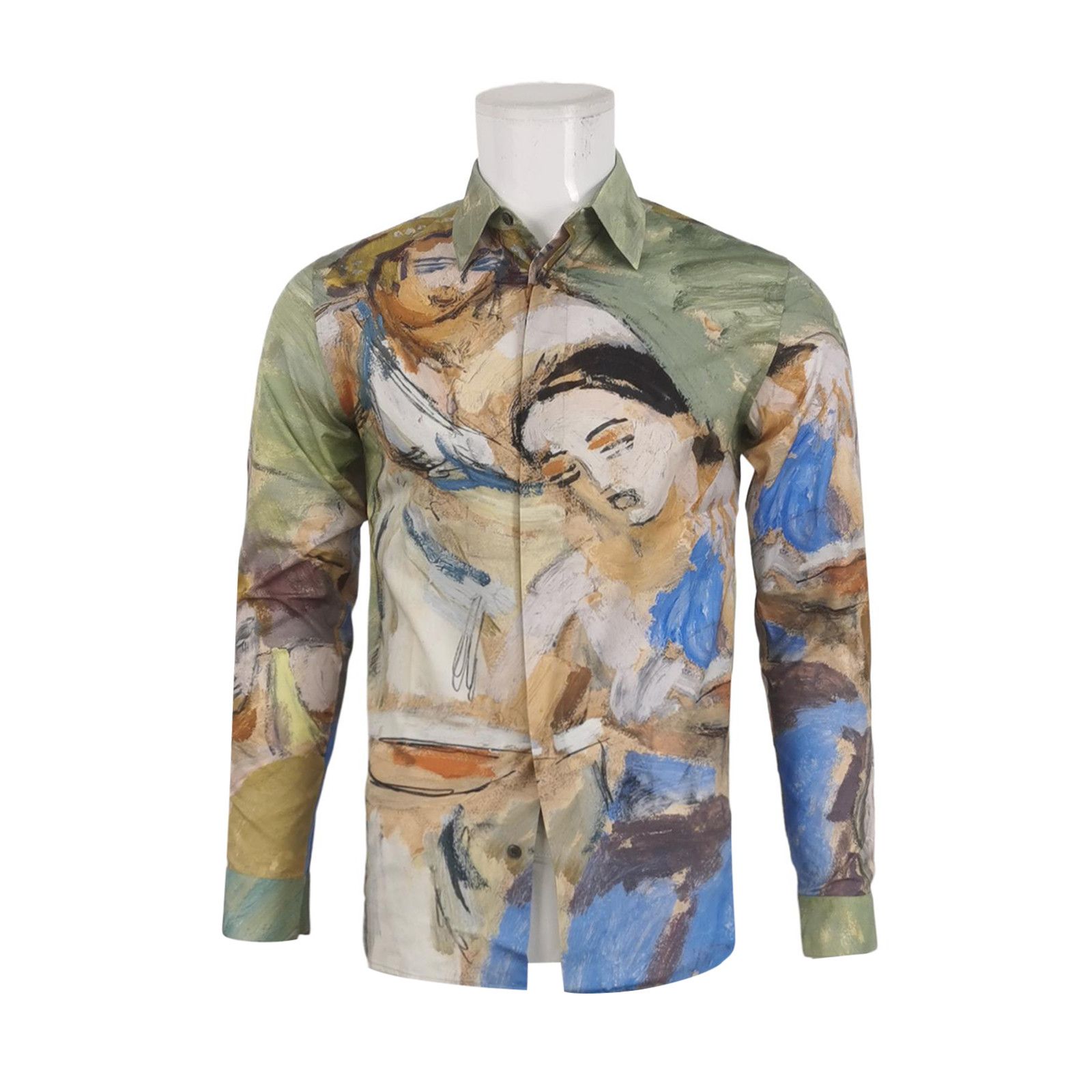 Dior Dior Painterly Print Cotton Silk Shirt Size 38 Size US S / EU 44-46 / 1 - 1 Thumbnail